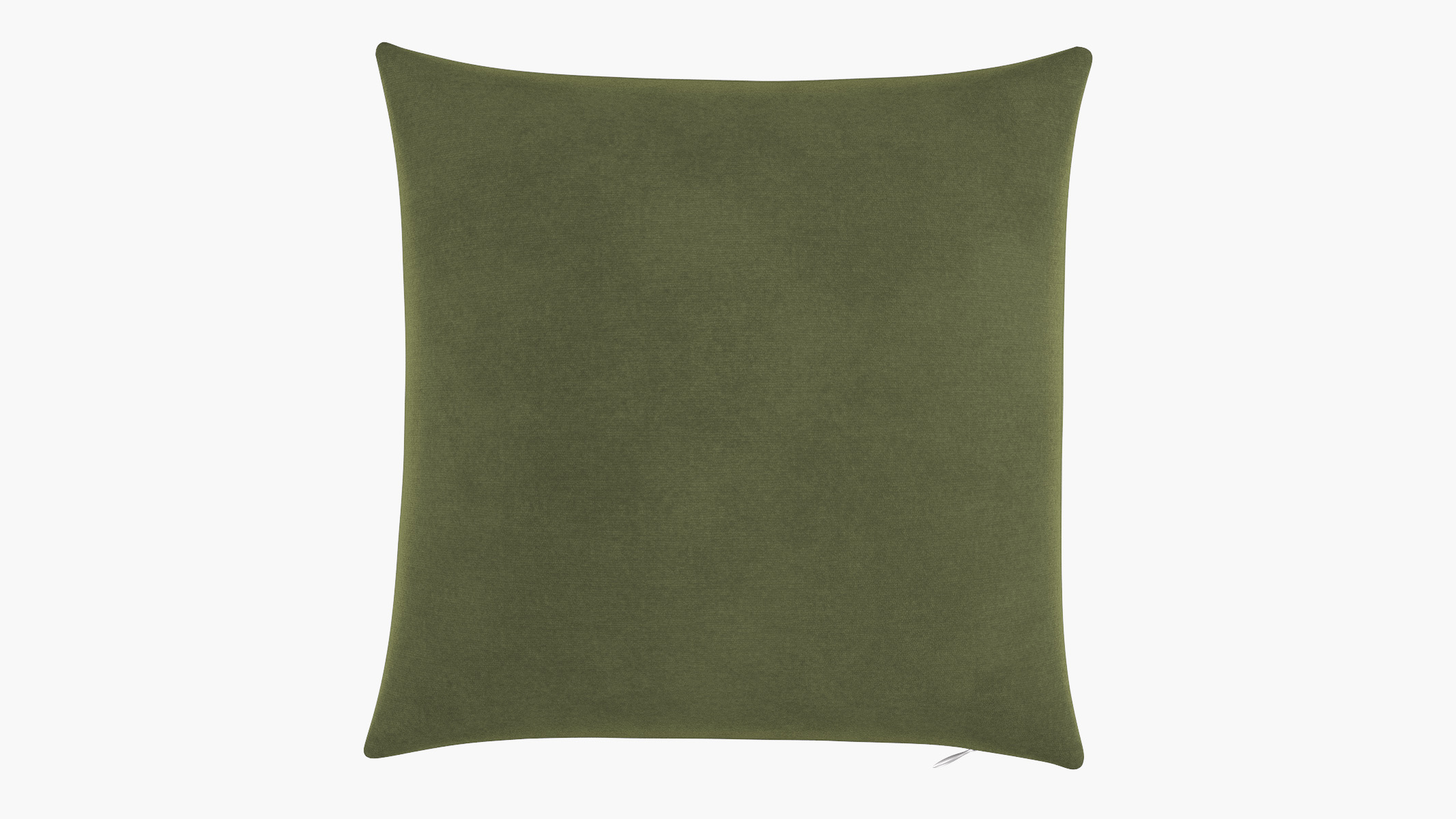 Throw Pillow 18", Zucchini Luxe Velvet, 18" x 18" - The Inside