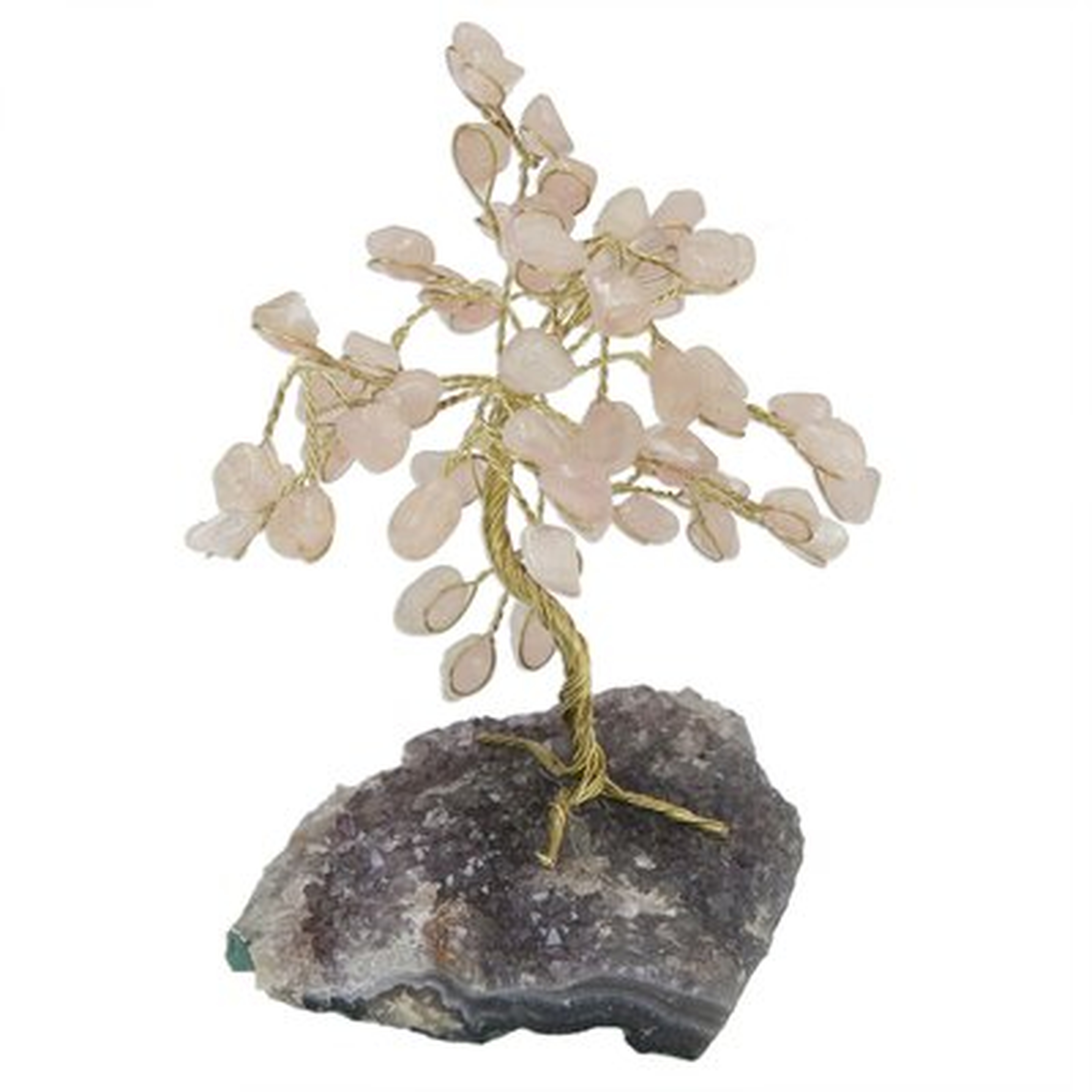 Andre-Lee Little Tree Rose Quartz Gemstone Sculpture - Wayfair