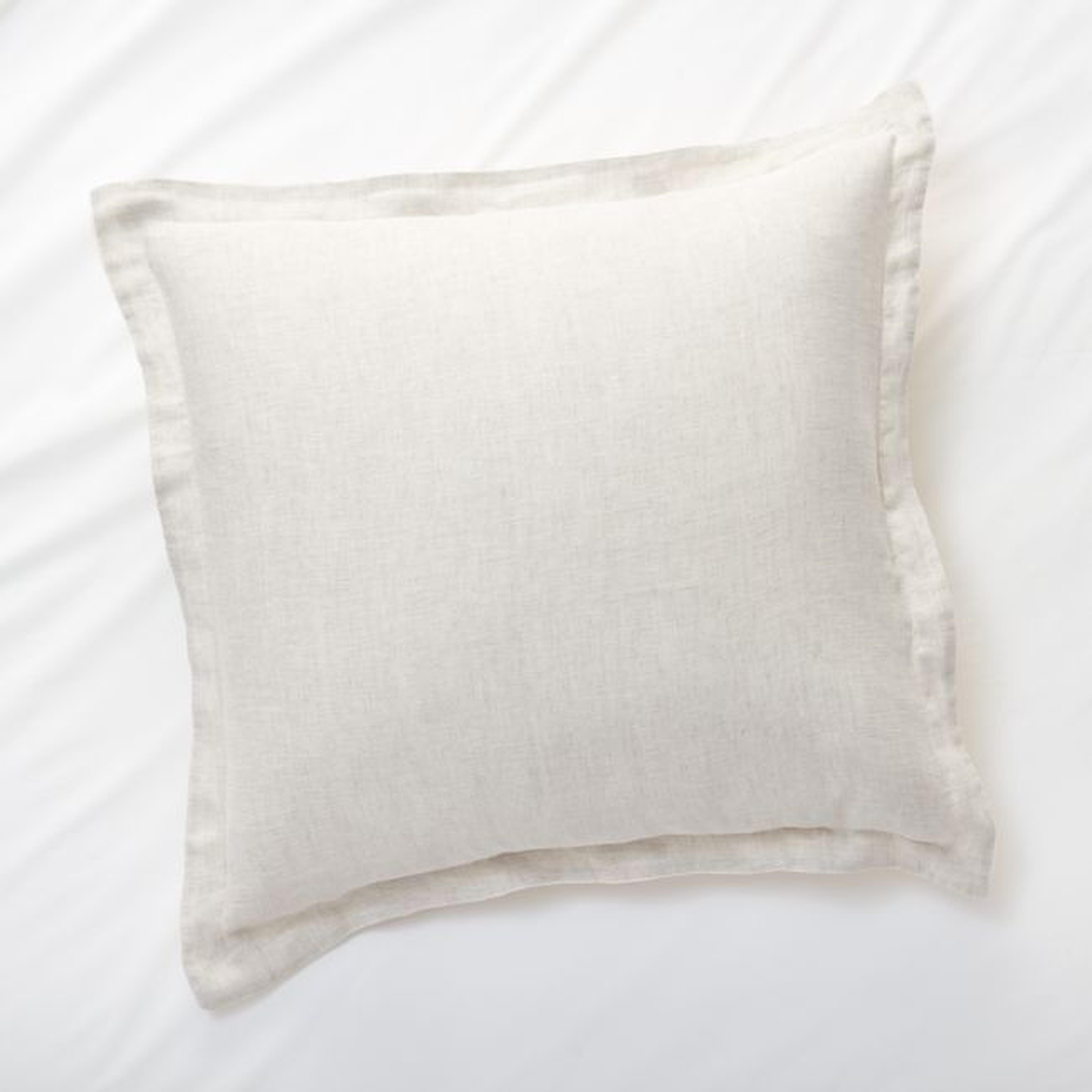 New Natural Hemp Euro Bed Pillow Sham - Crate and Barrel