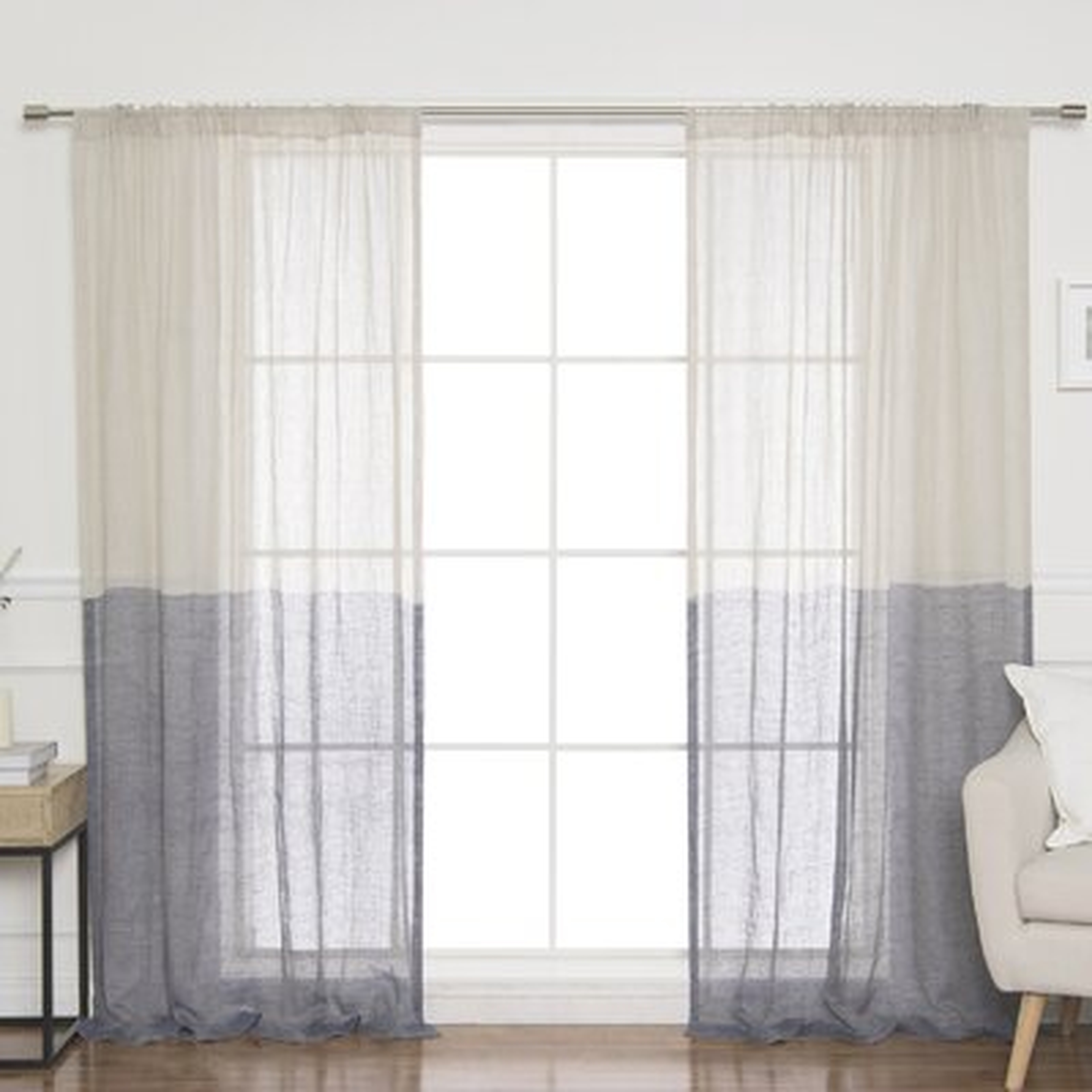 Renfro Linen Room Darkening Rod Pocket Single Curtain Panel - AllModern