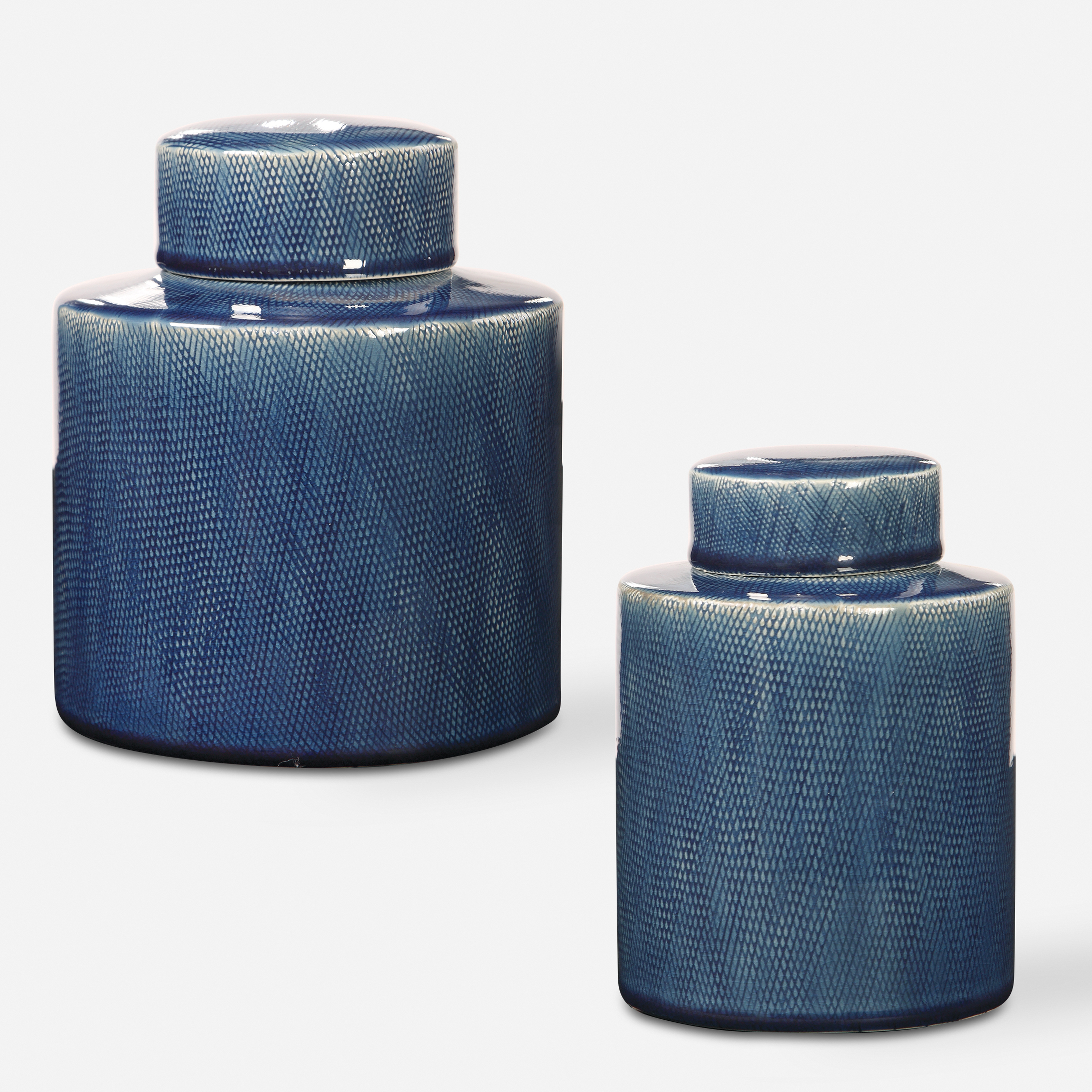 Saniya Blue Containers Set/2 - Uttermost