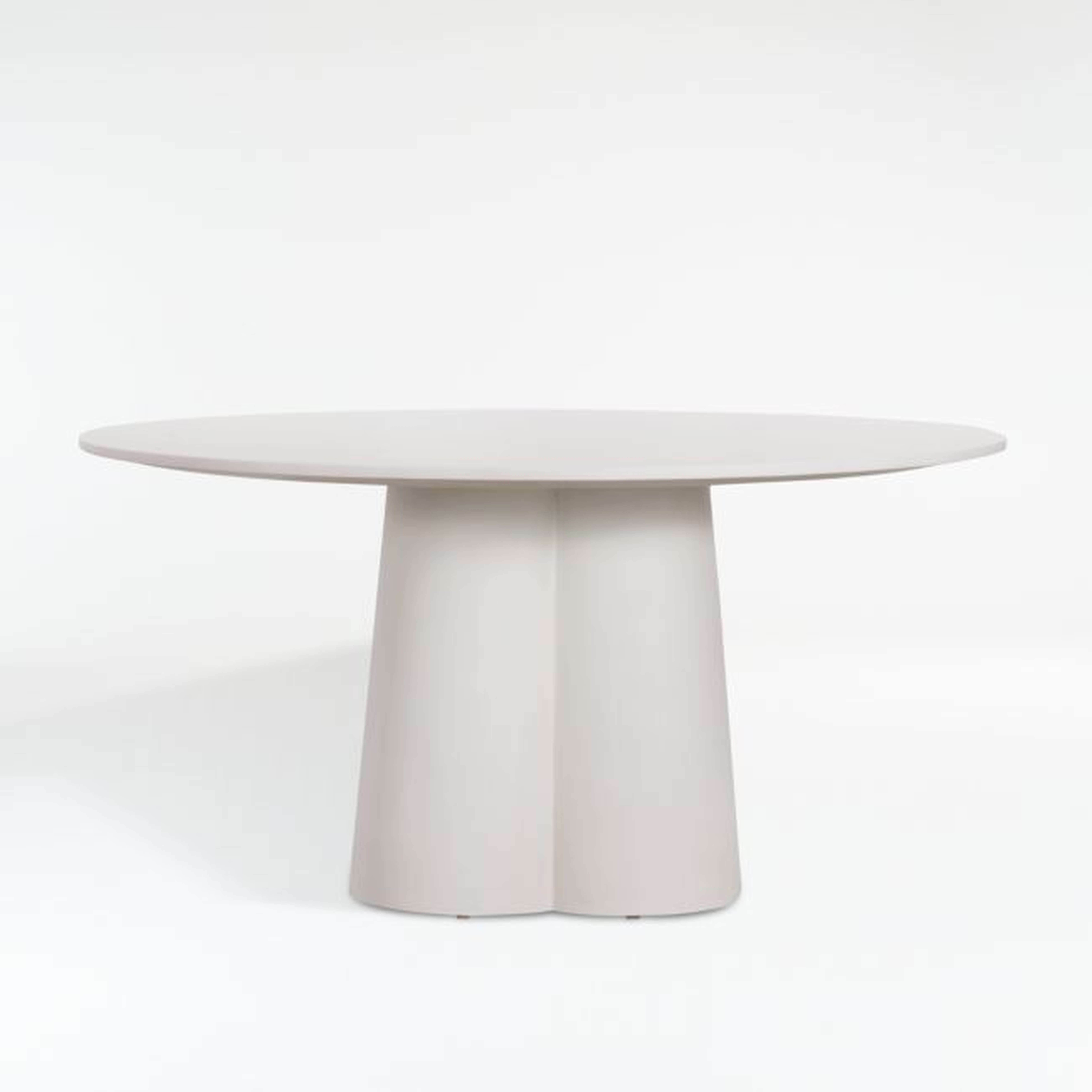 Davenport 60" Round White Dining Table - Crate and Barrel