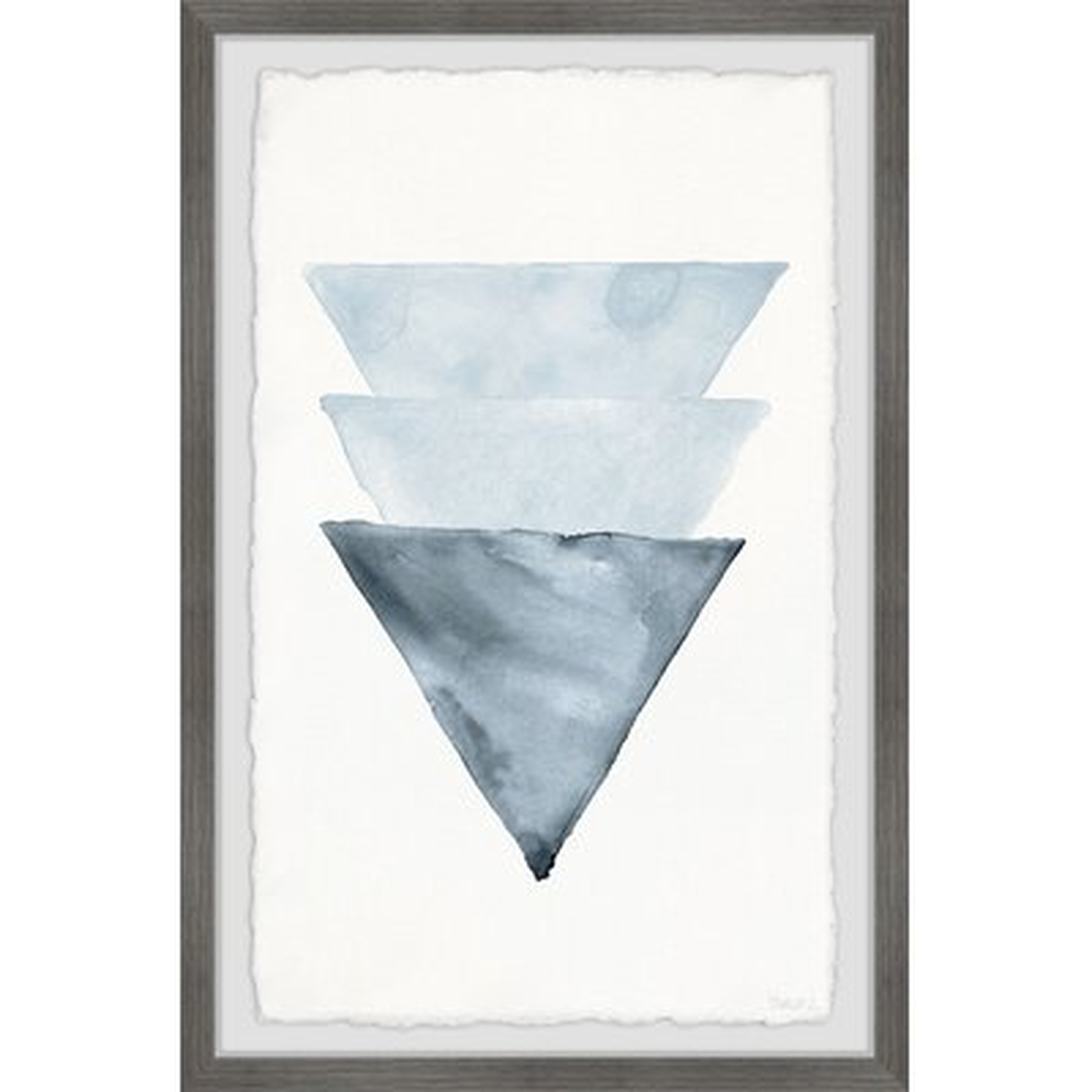 Triangles Overlap by Parvez Taj - Picture Frame Print - Wayfair