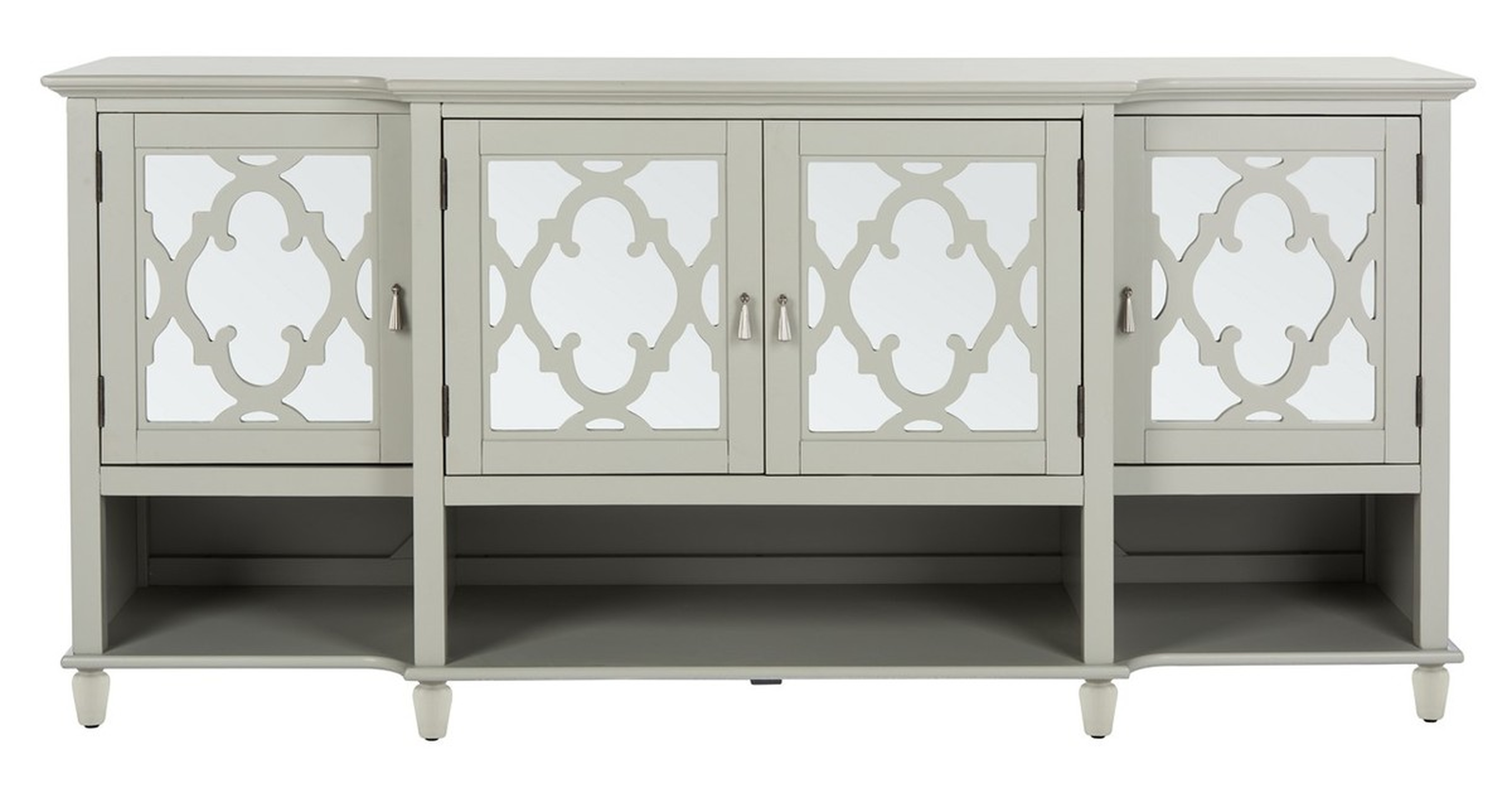 Juliette Mirrored Sideboard - Grey - Safavieh - Safavieh Couture