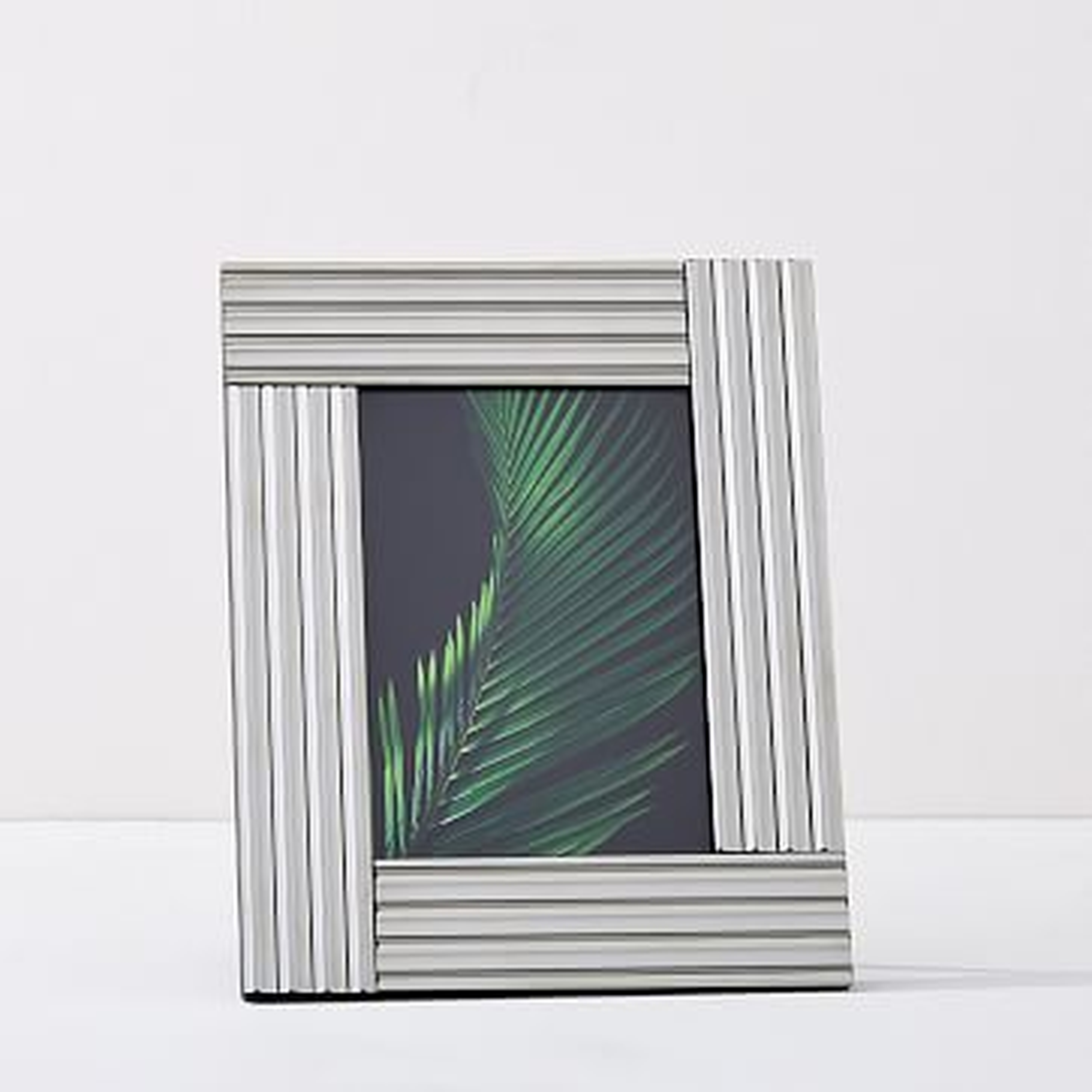 Fluted Mirror Frames, Silver, 5"x8" - West Elm