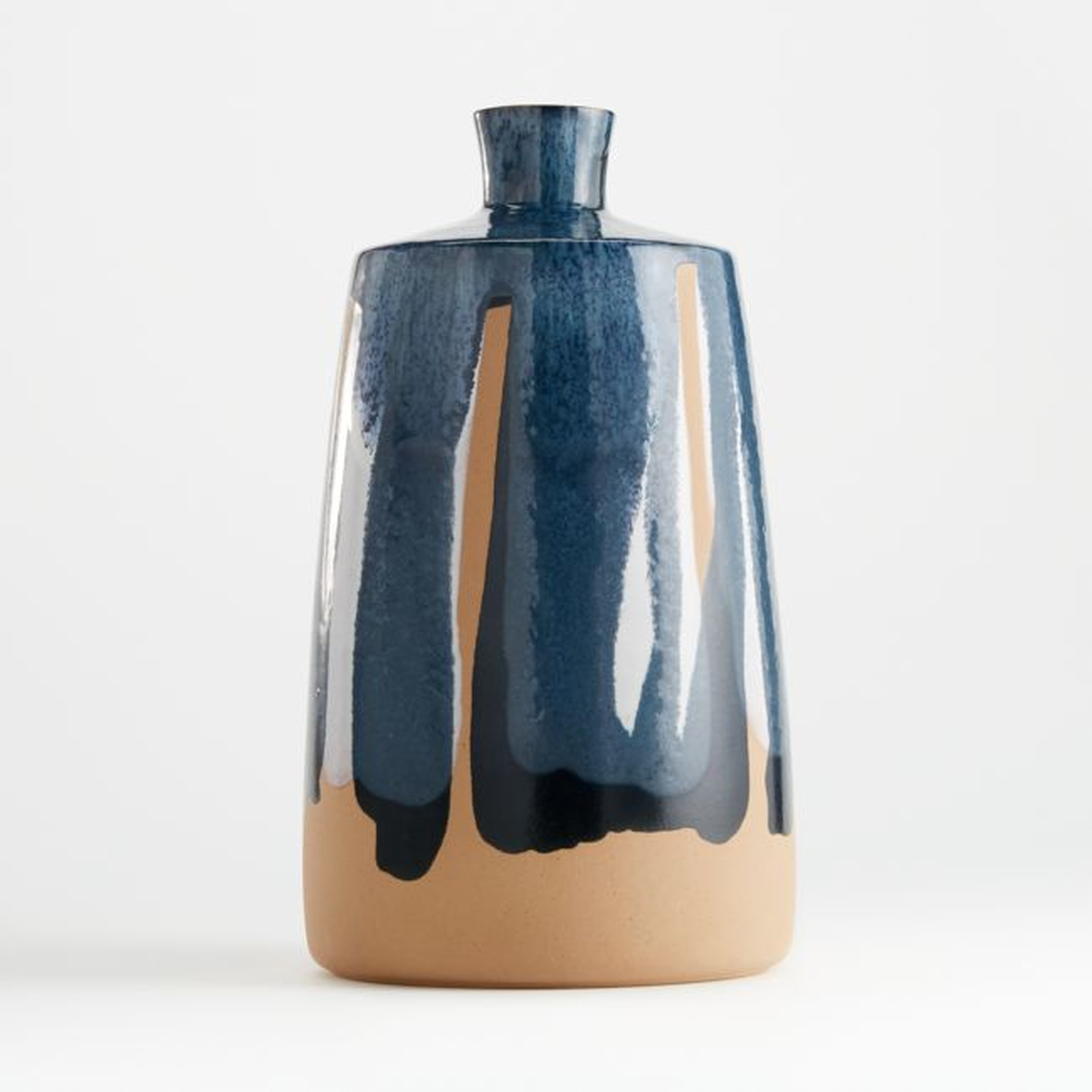 Pintura Dark Blue Vase - Crate and Barrel