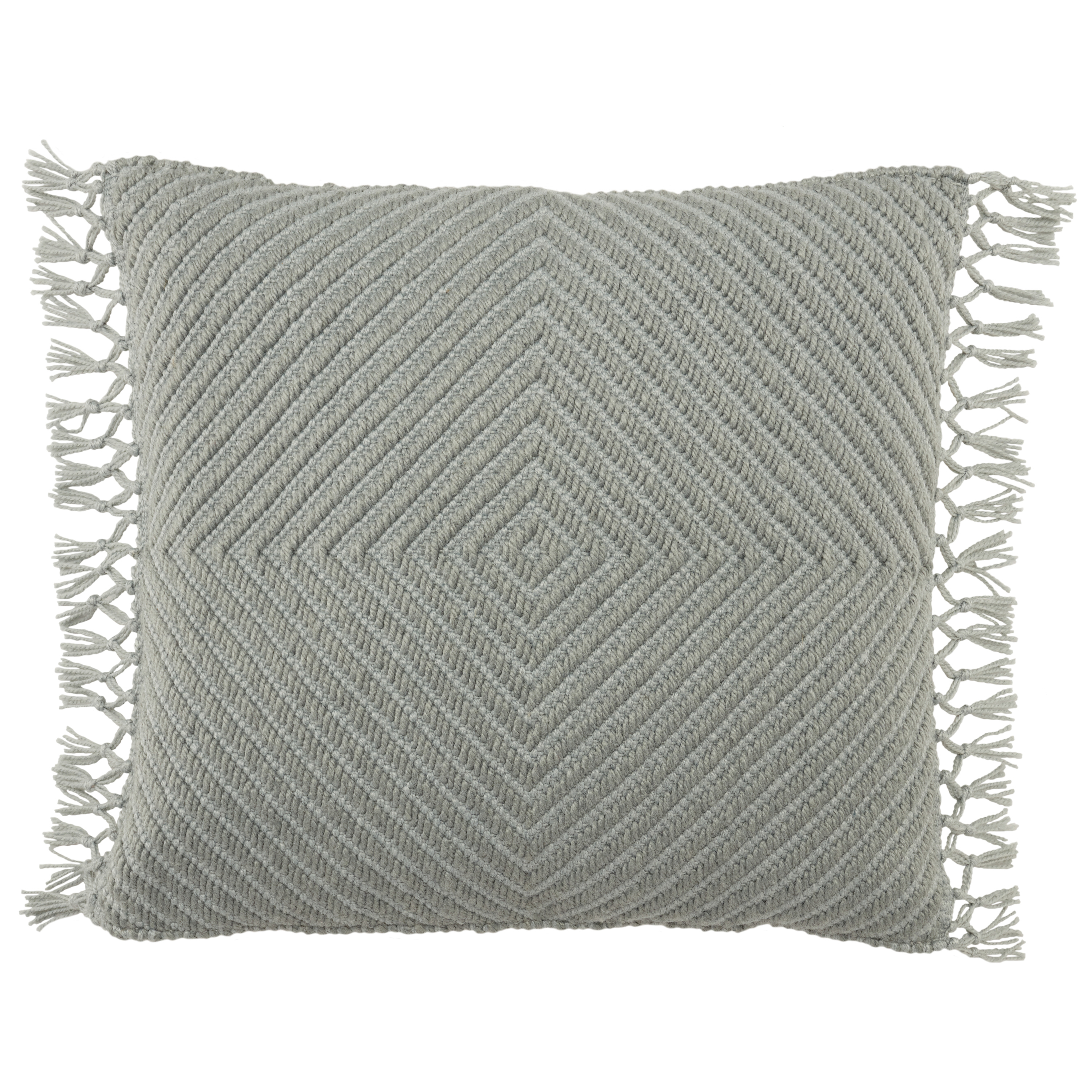 Tallis Throw Pillow, Green, 20" x 20" - Collective Weavers