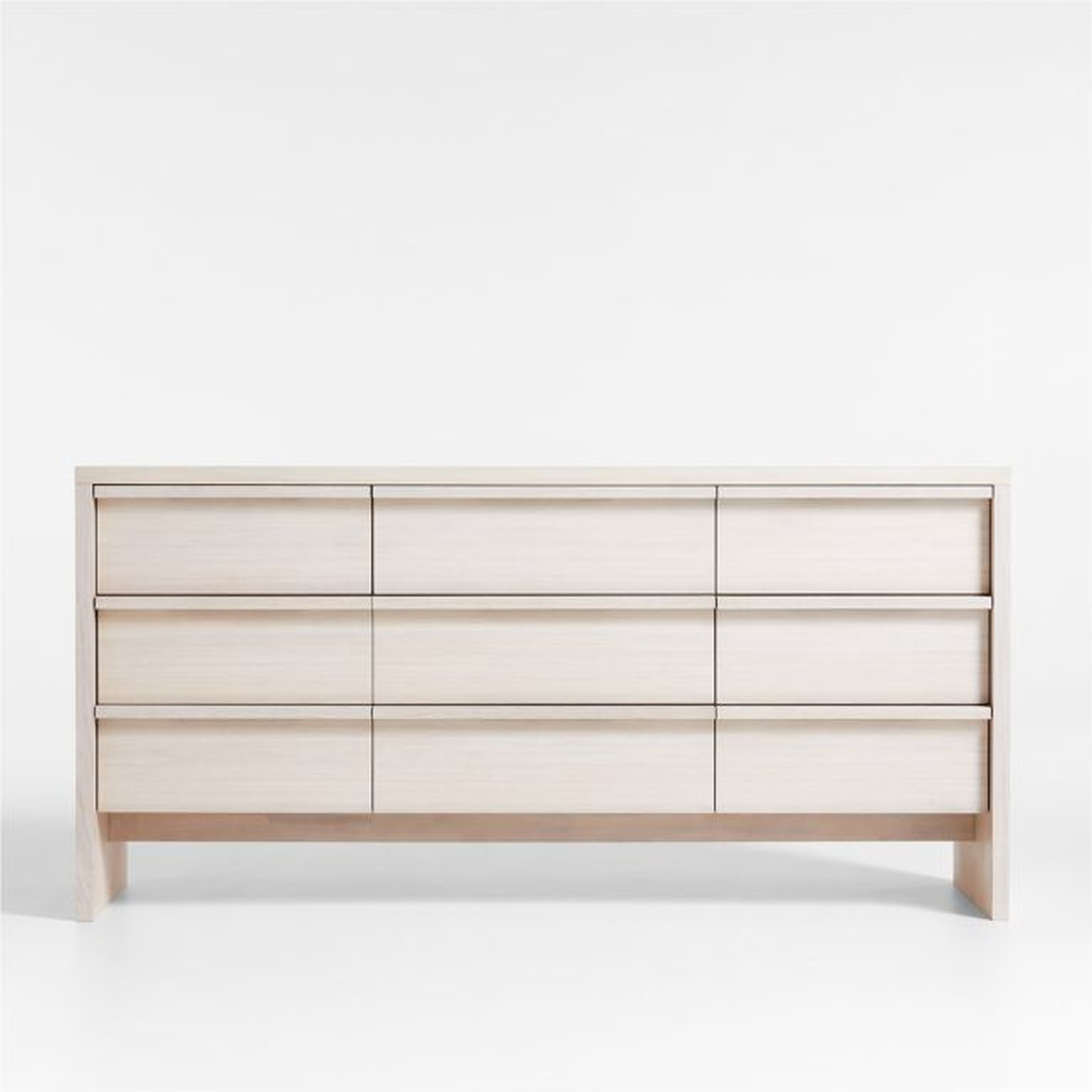 Clemente Whitewashed Ash 9-Drawer Dresser - Crate and Barrel