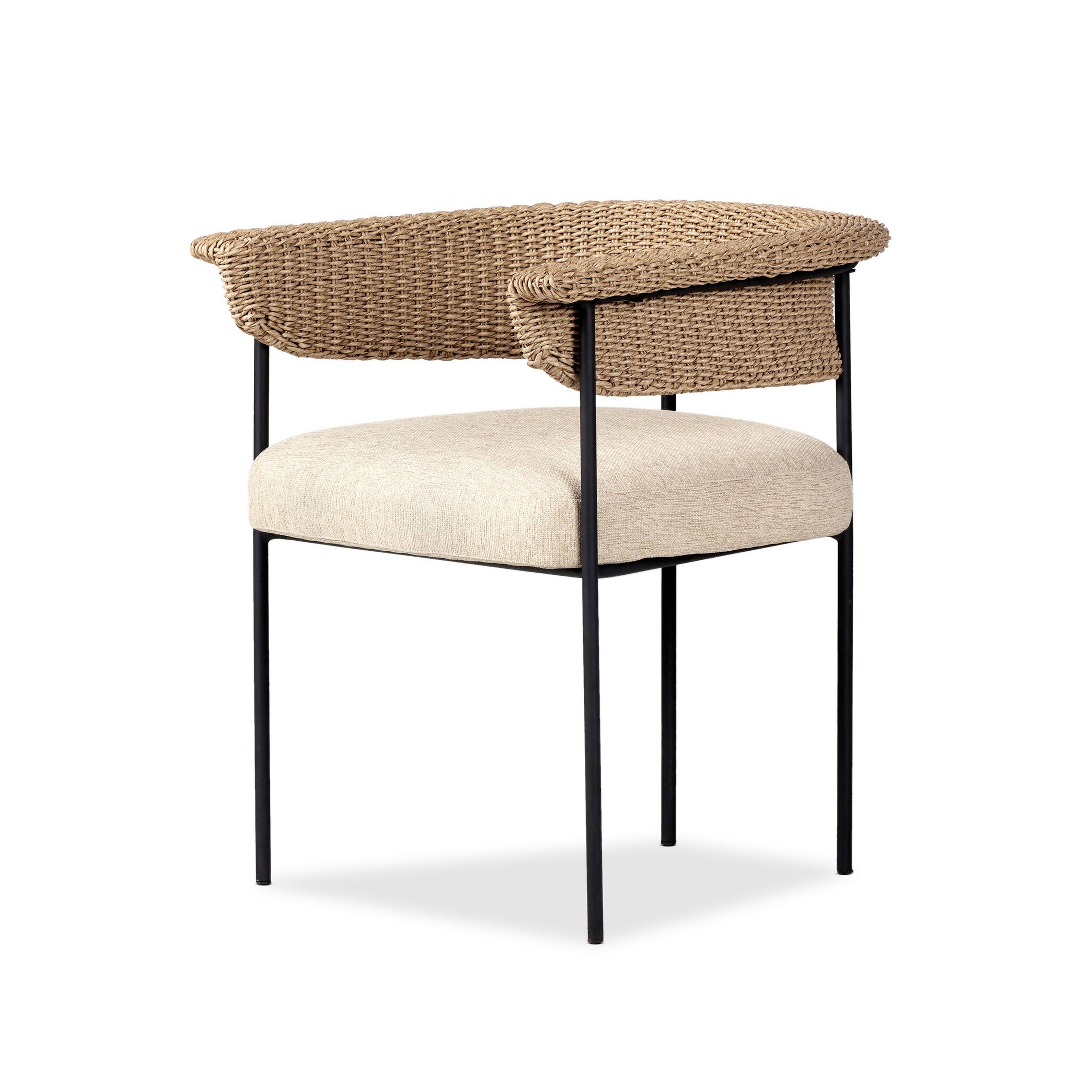 Carrie Outdoor Dining Chair - Ellor Beige - Four Hands