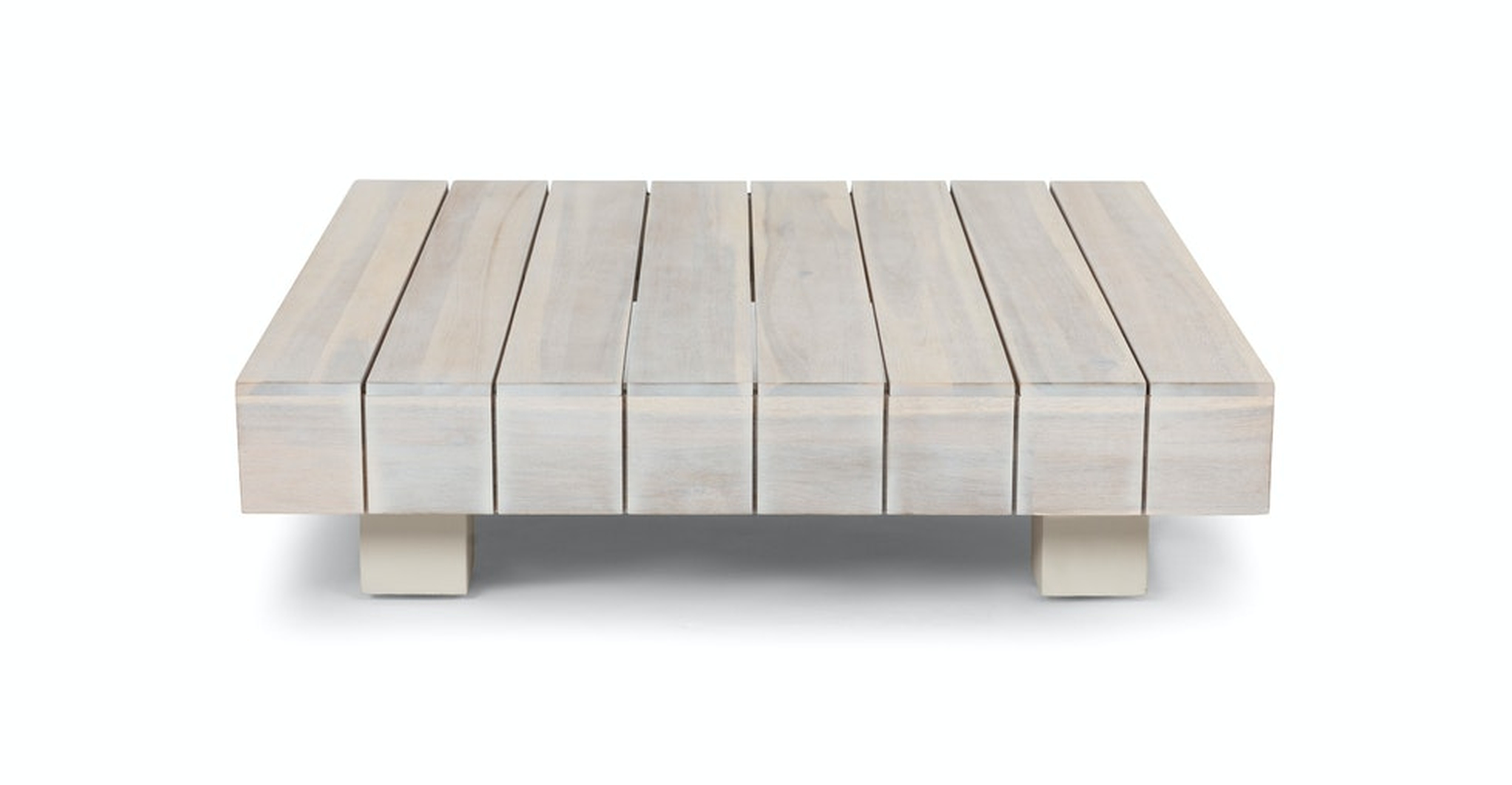 Lubek 32.5" Outdoor Coffee Table - Byron Gray - Article