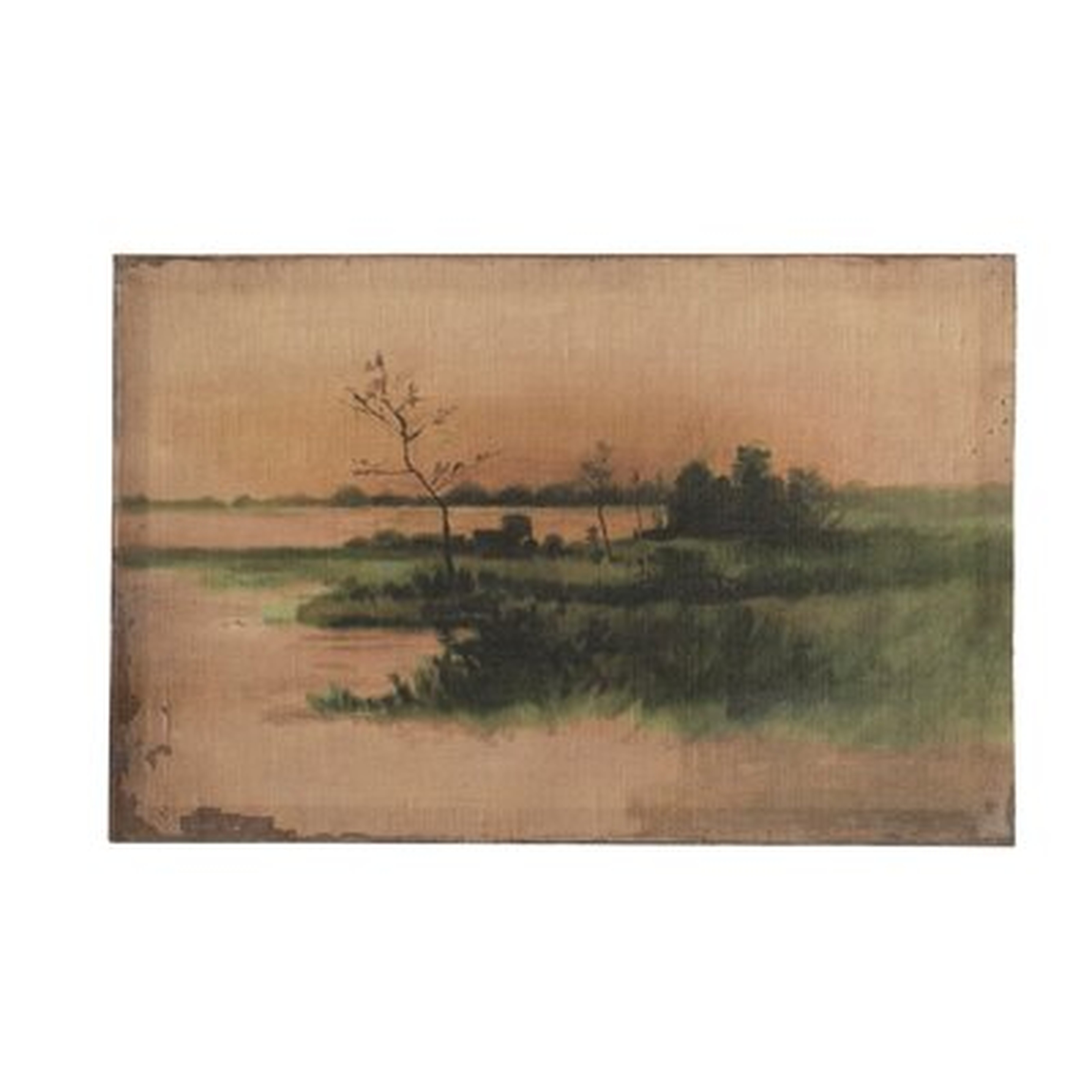 'Landscape Vintage Reproduction' - Unframed Print on Canvas - Wayfair