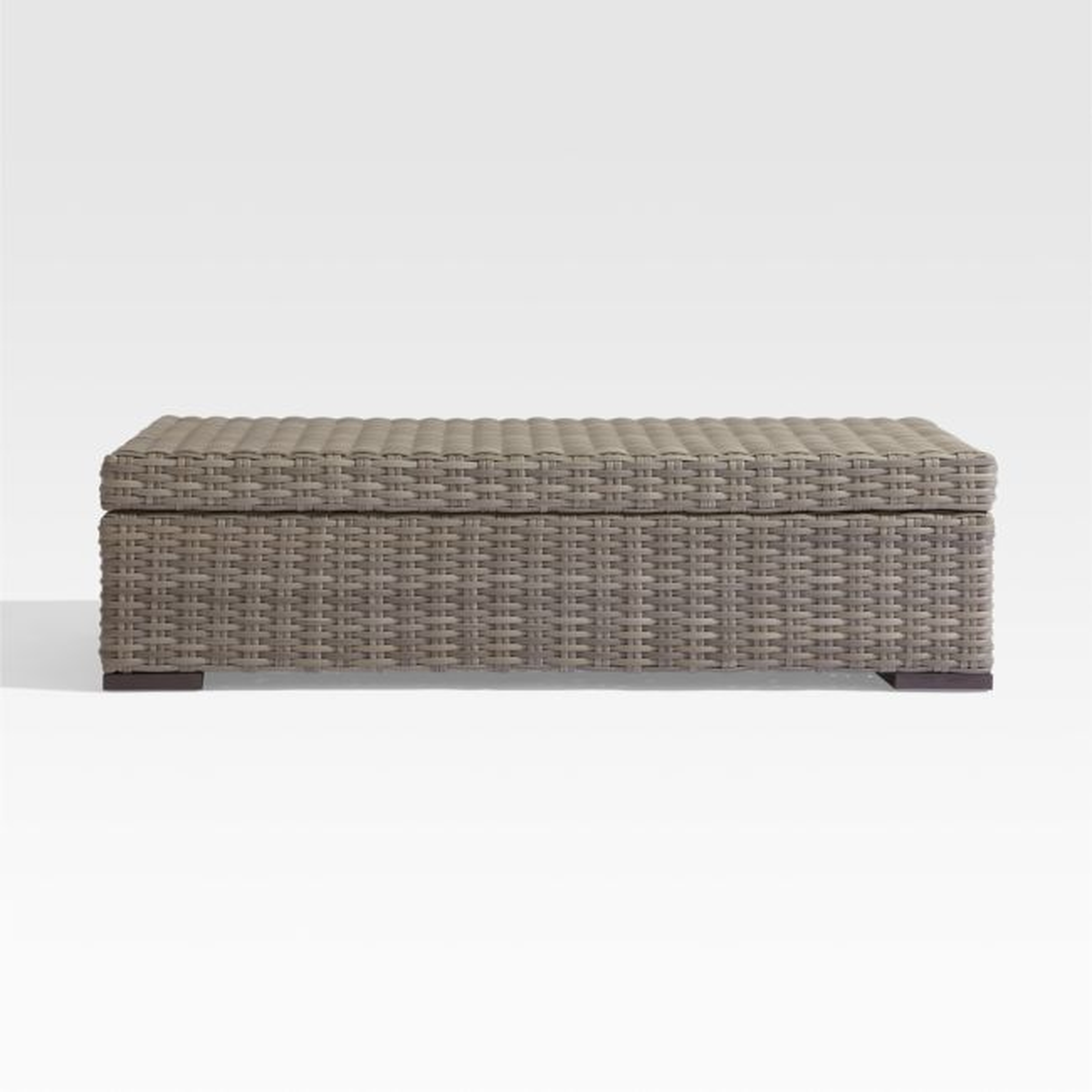 Abaco Resin Wicker Outdoor Storage Chest - Crate and Barrel