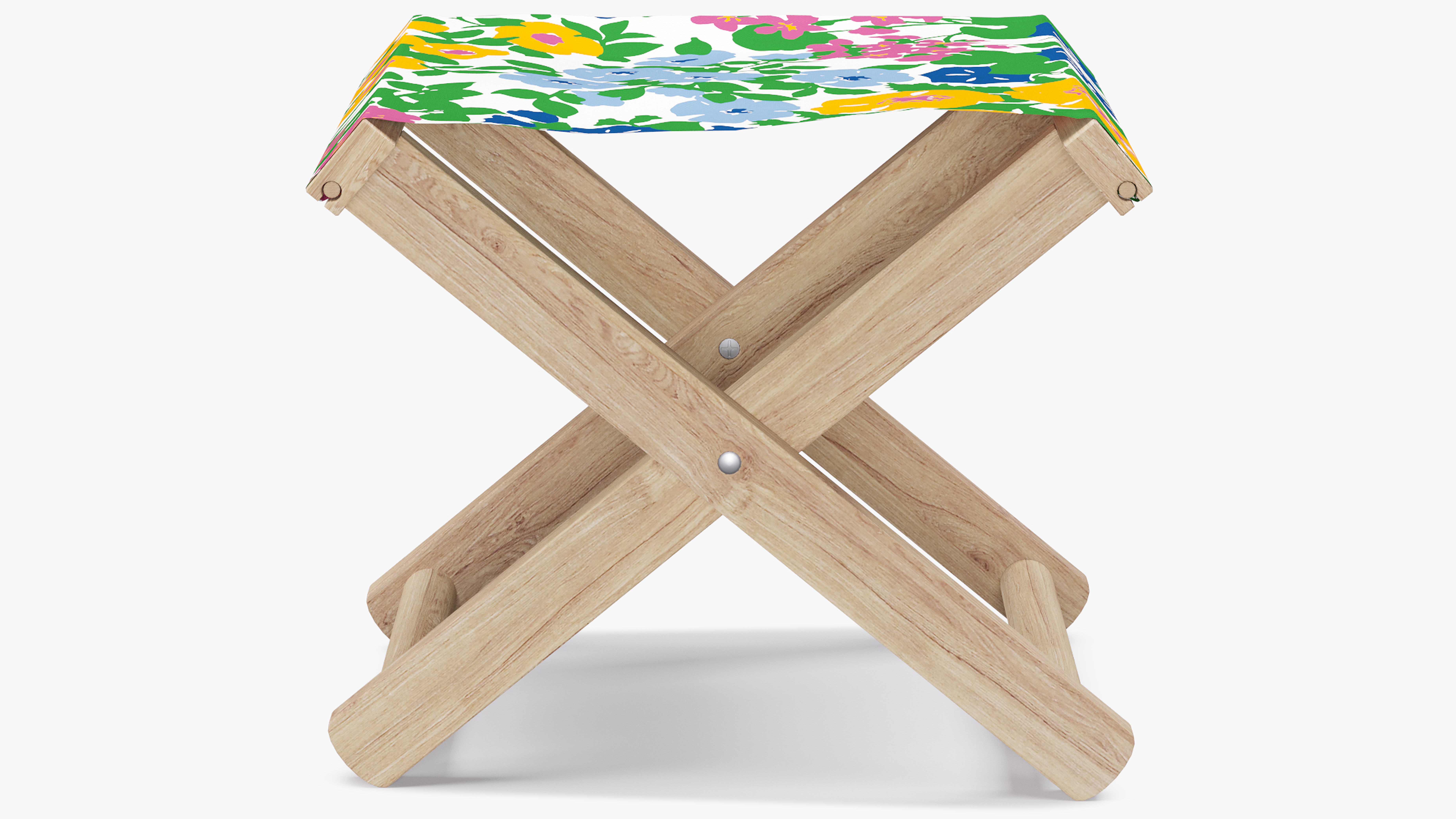 Cabana Stool, Fuchsia Million Flowers - The Inside