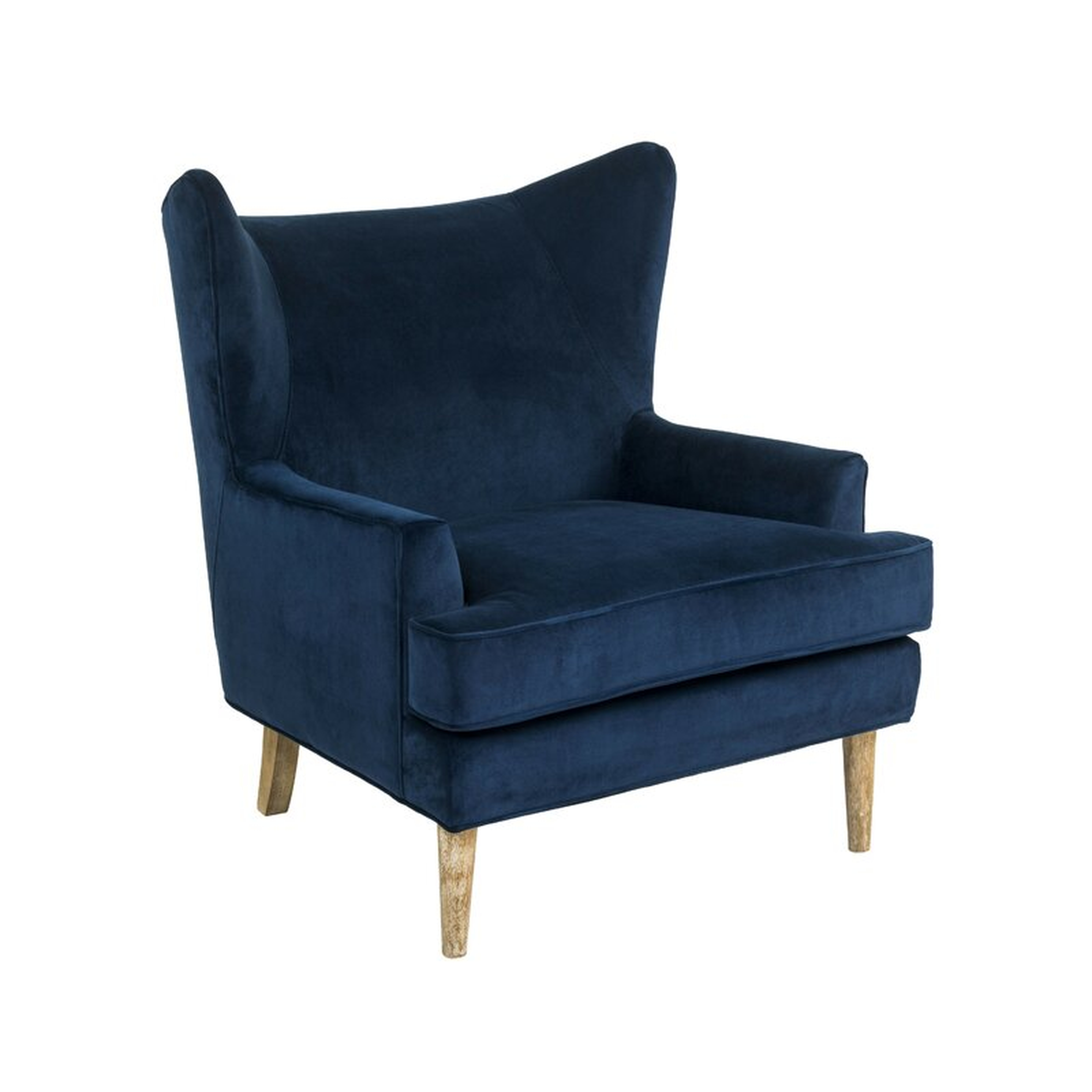 Springer 31'' Wide Wingback Chair, Dark Blue - Wayfair
