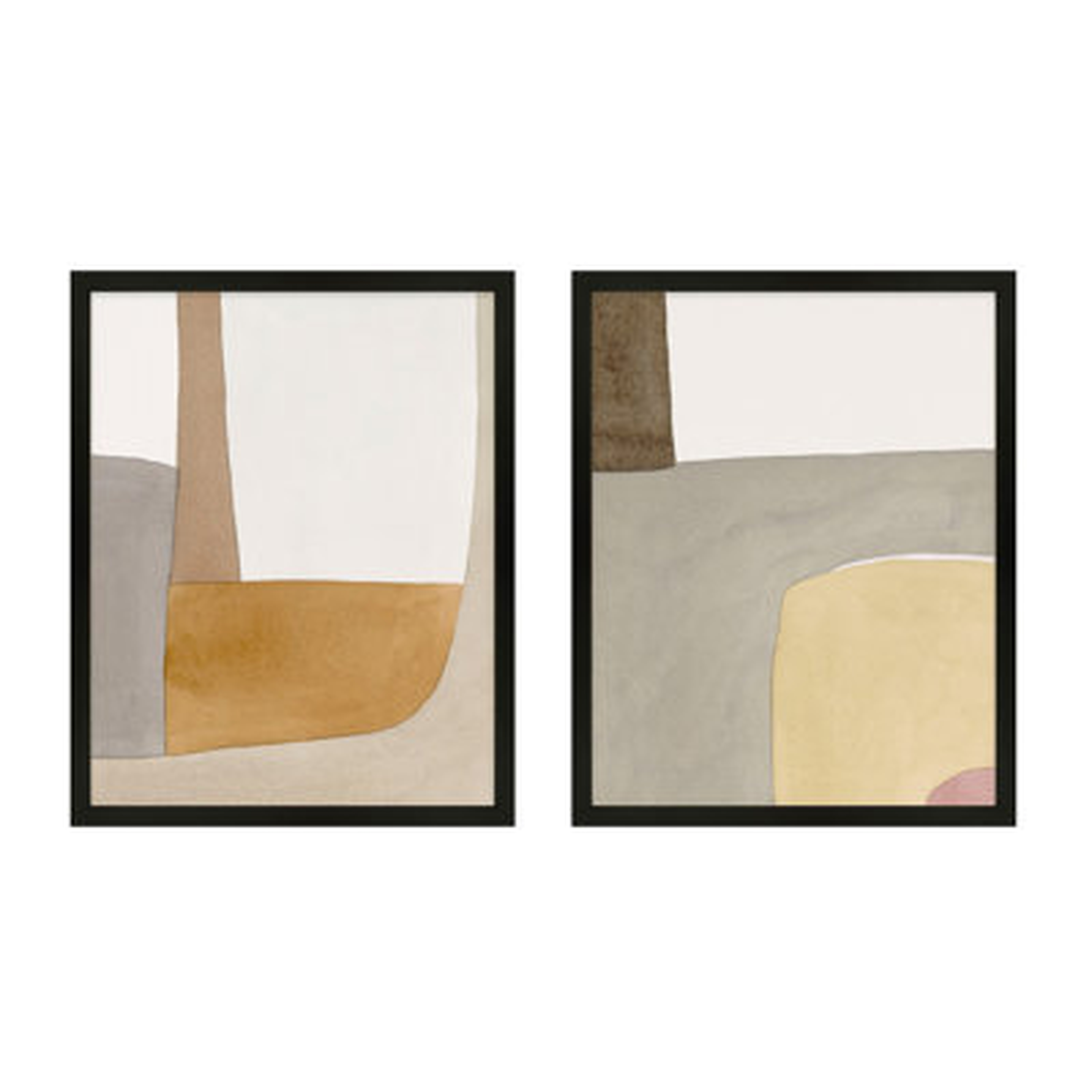 Calming Palette Series Set Of 2 - 2 Piece Picture Frame Print Set on Canvas - Wayfair