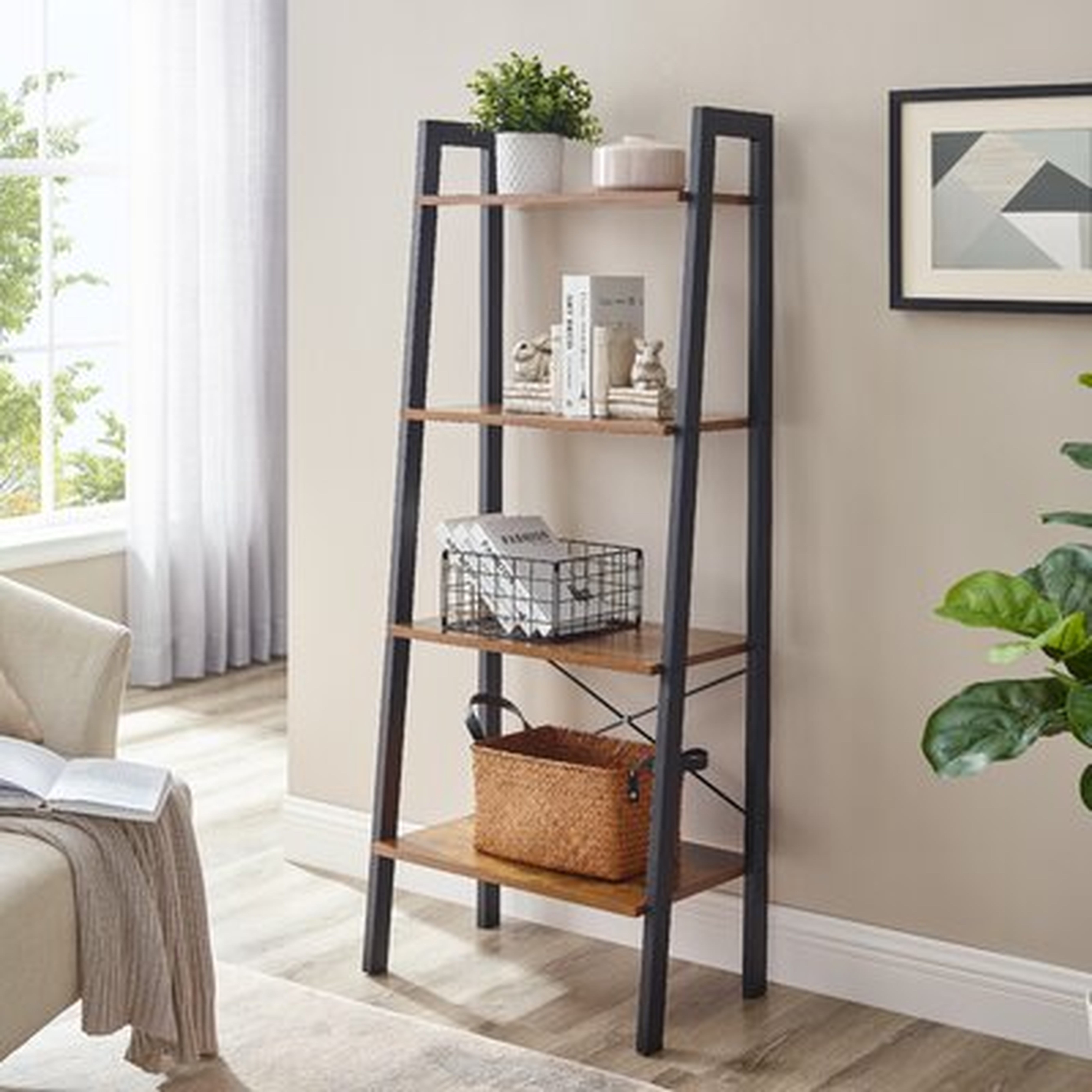 Parikh 54.1'' H x 22.1'' W Steel Etagere Bookcase - Wayfair