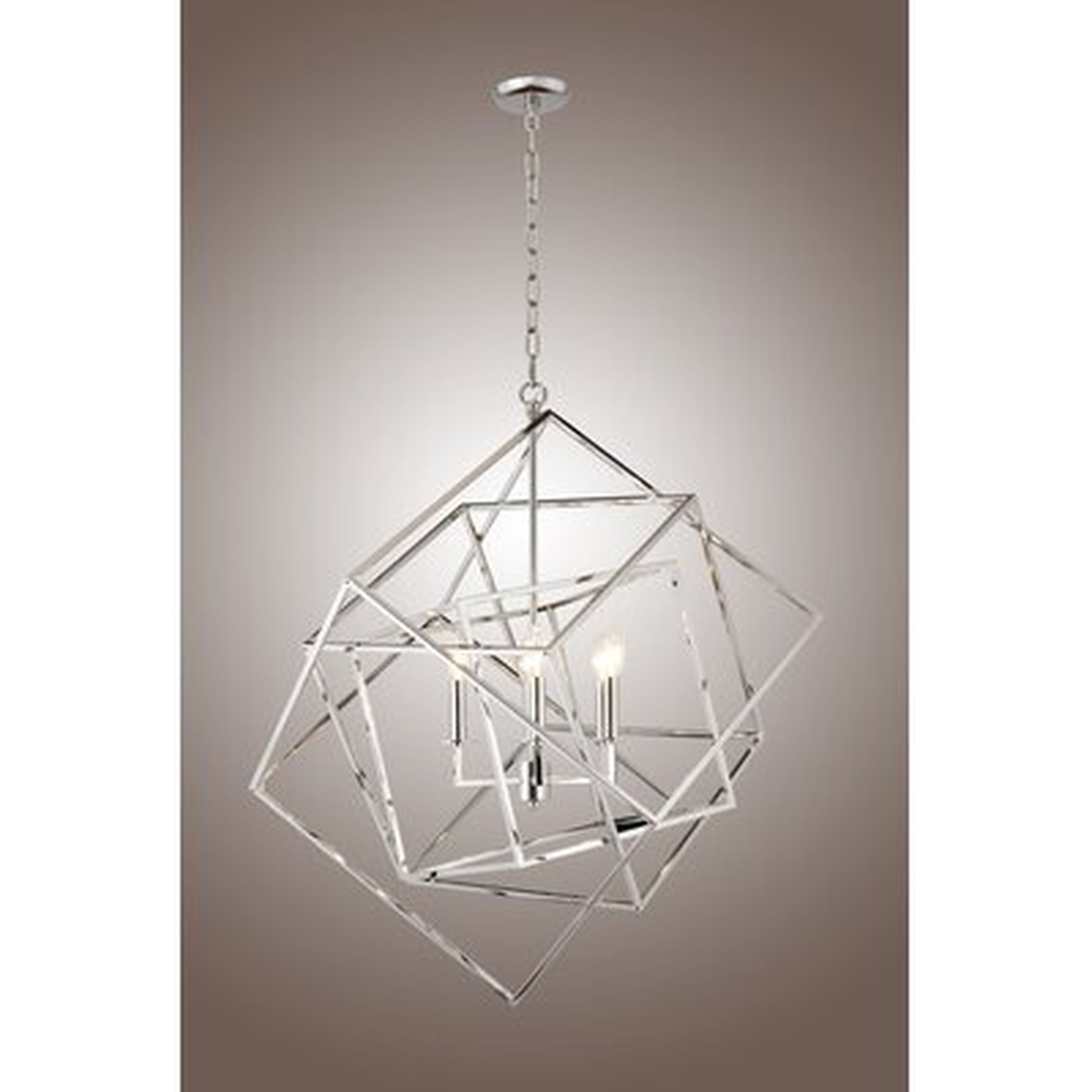 Croftshire Cubist 4-Light Unique / Statement Geometric Chandelier - Wayfair