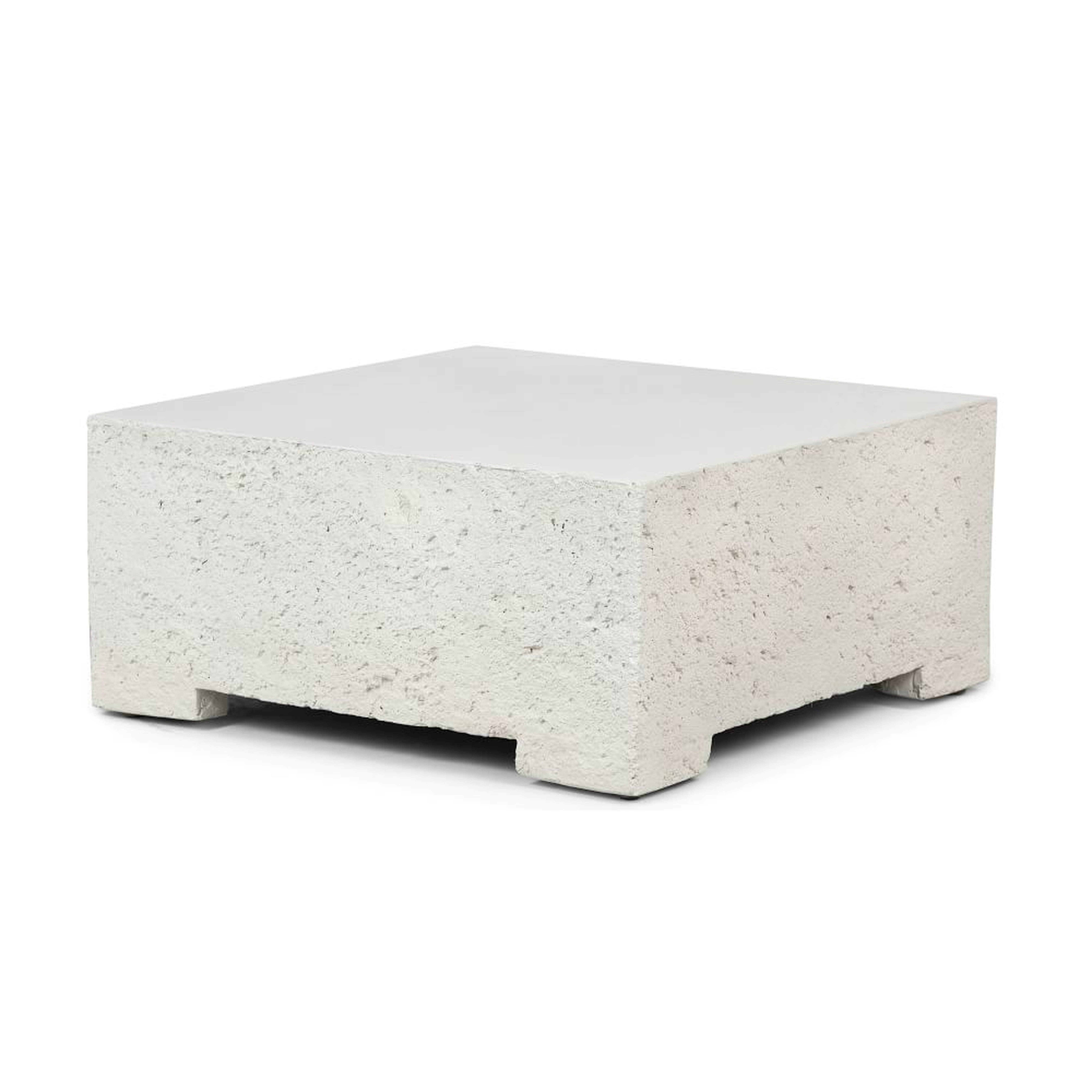 Squared Outdoor Concrete Coffee Table - West Elm