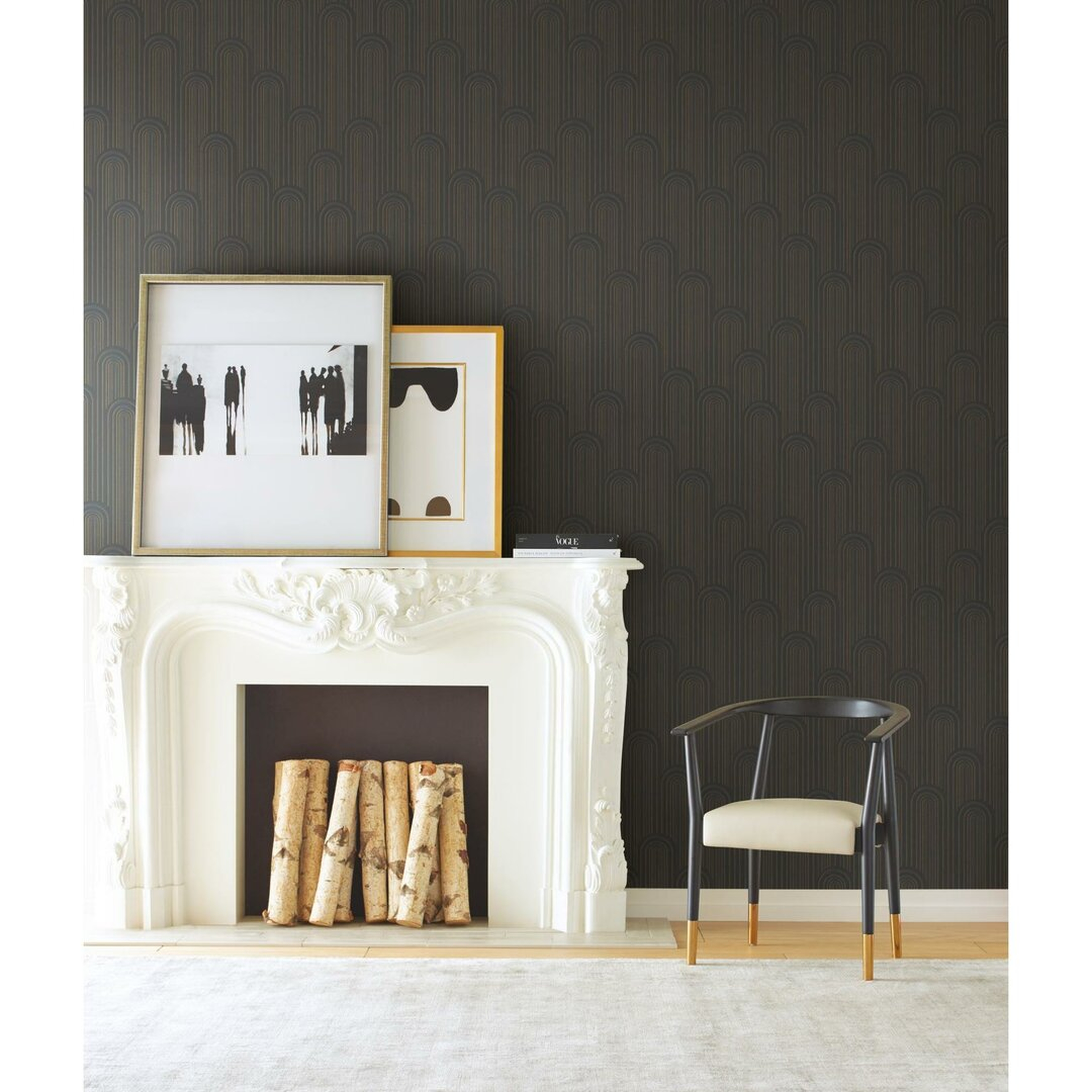 "York Wallcoverings Antonia Vella Speakeasy 27' L x 27"" W Wallpaper Roll" - Perigold