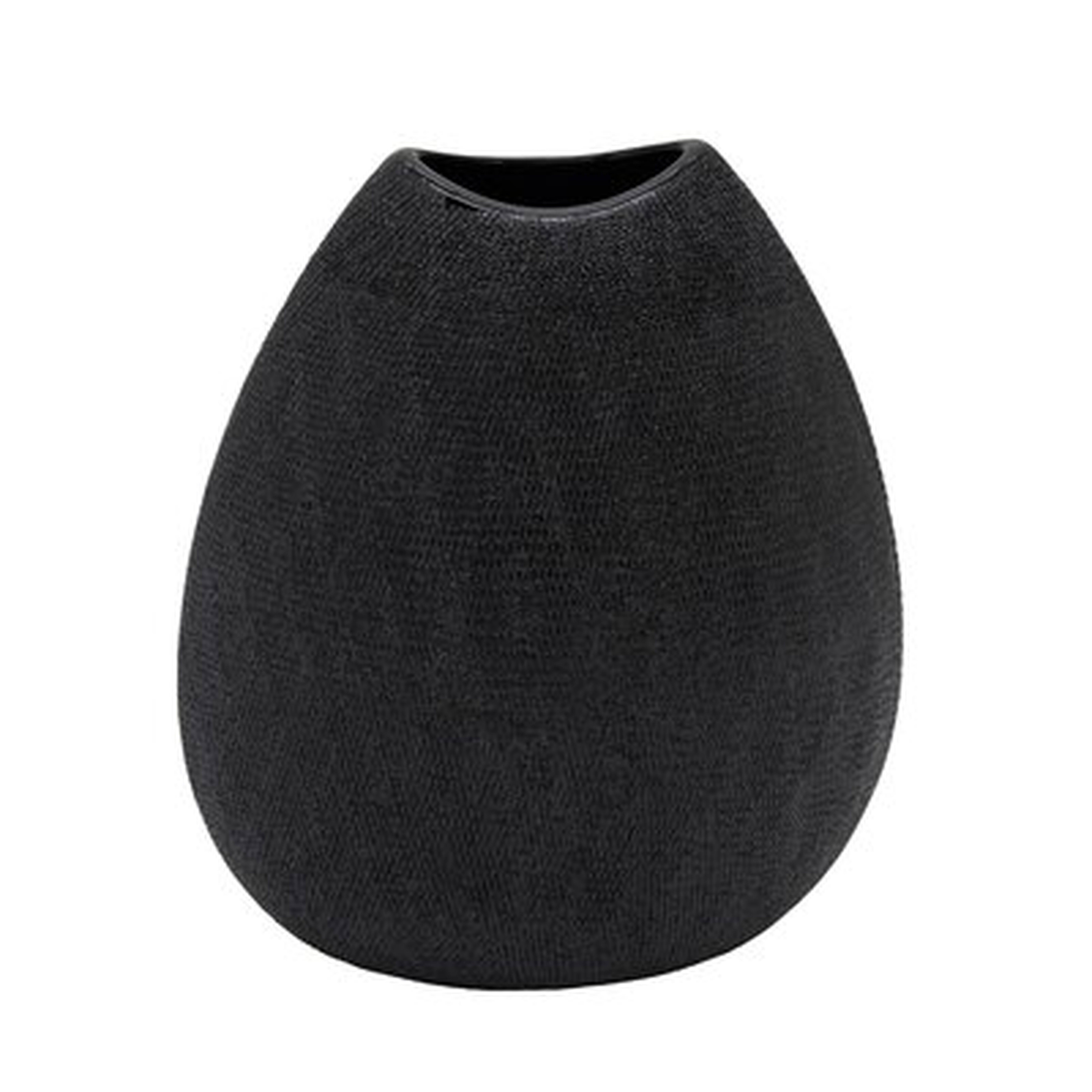 Baltser Black 10.75" Ceramic Table Vase - Wayfair