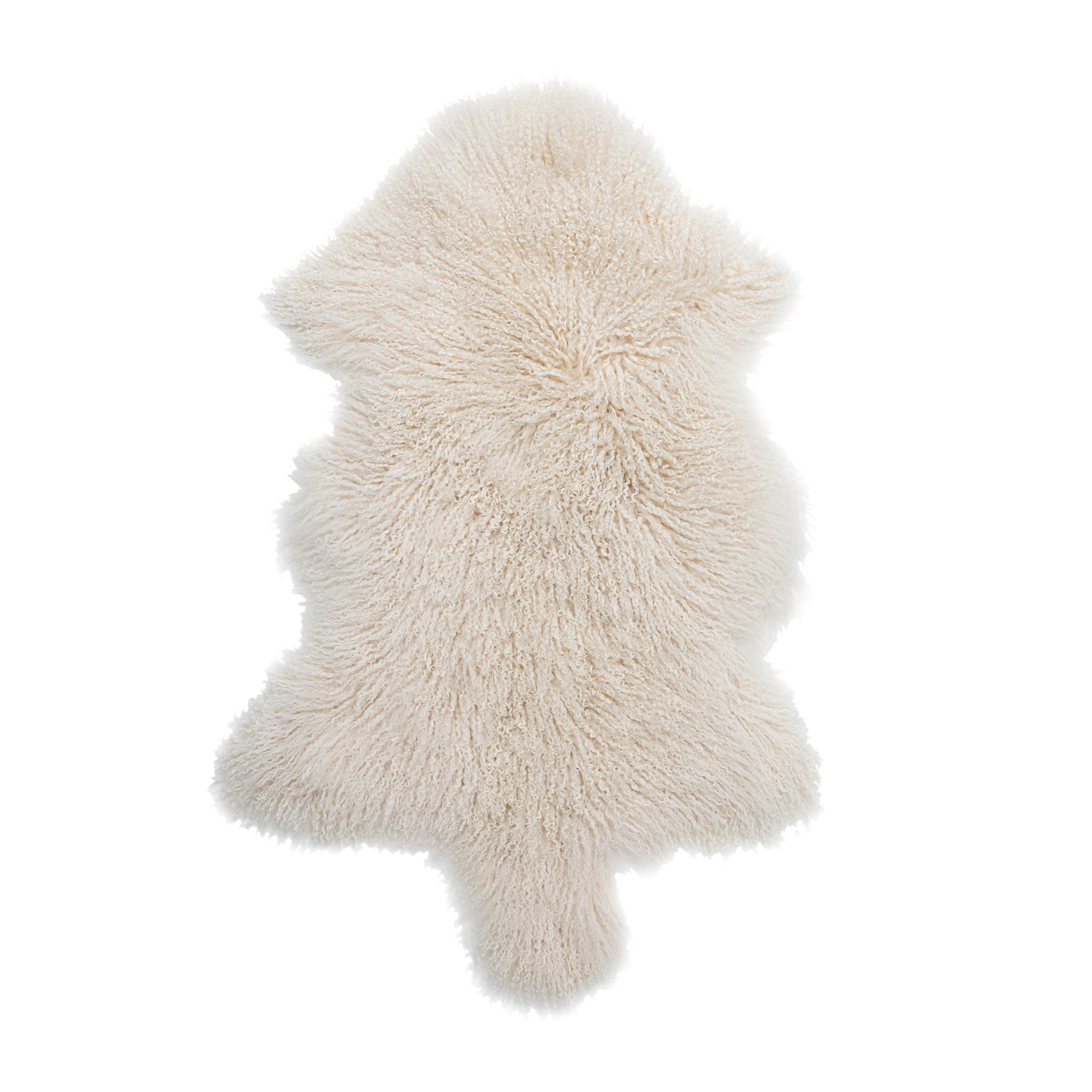 Mongolian Lamb Fur Rug, Natural - Bloomingville