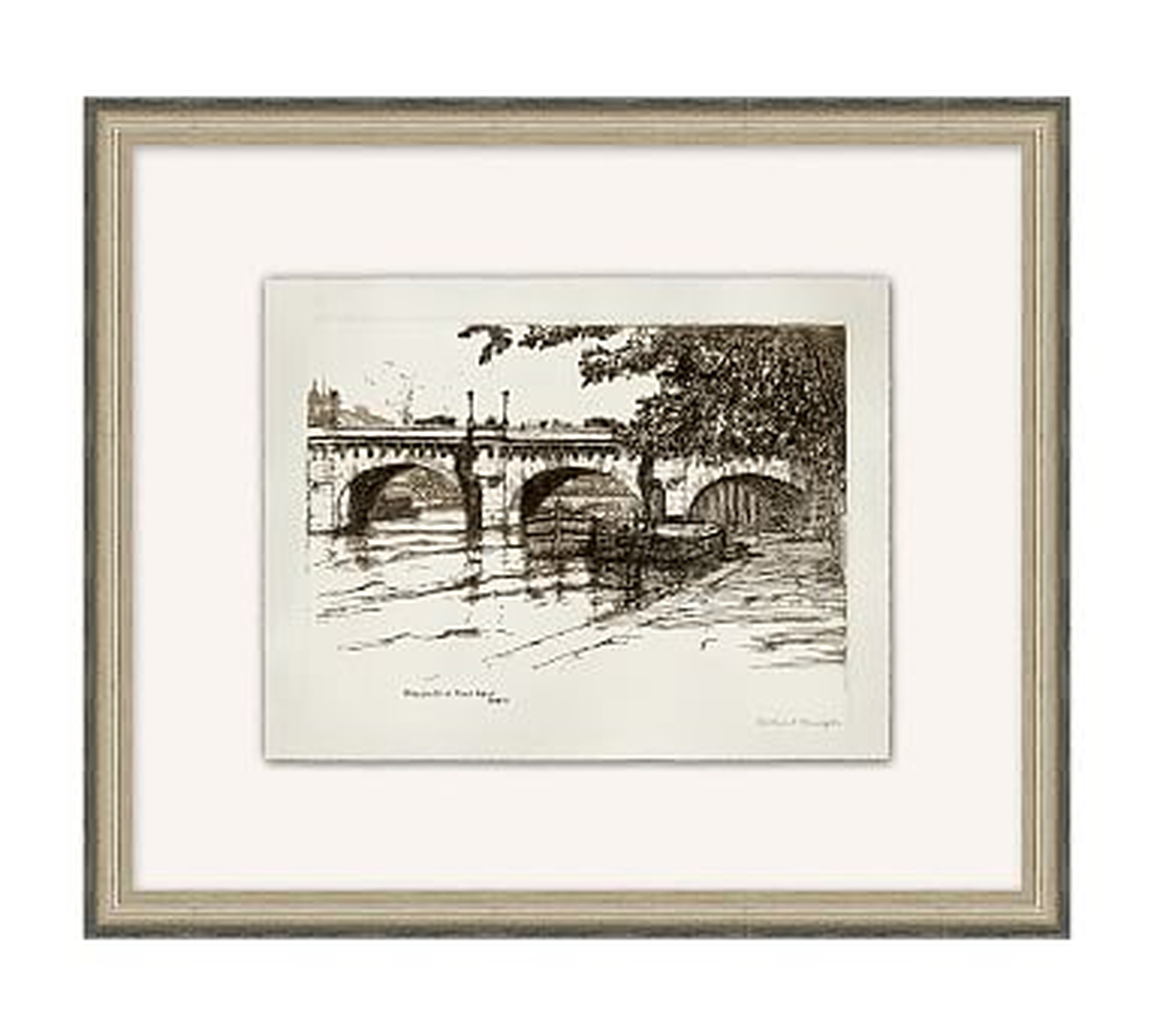Bridges of the Seine 1 Framed Print, 20" x 17" - Pottery Barn