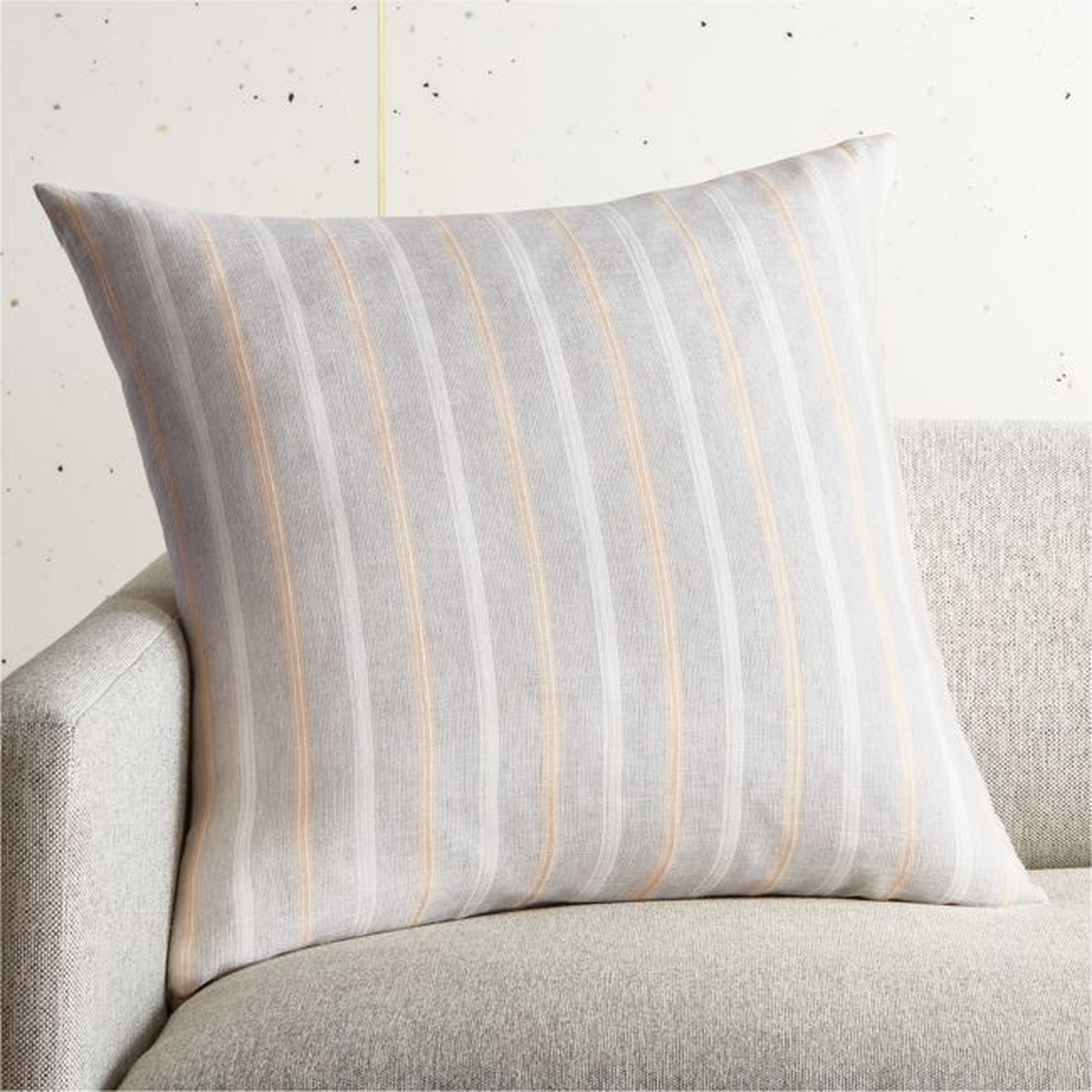 23" Amora Natural Pillow with Feather-Down Insert - CB2
