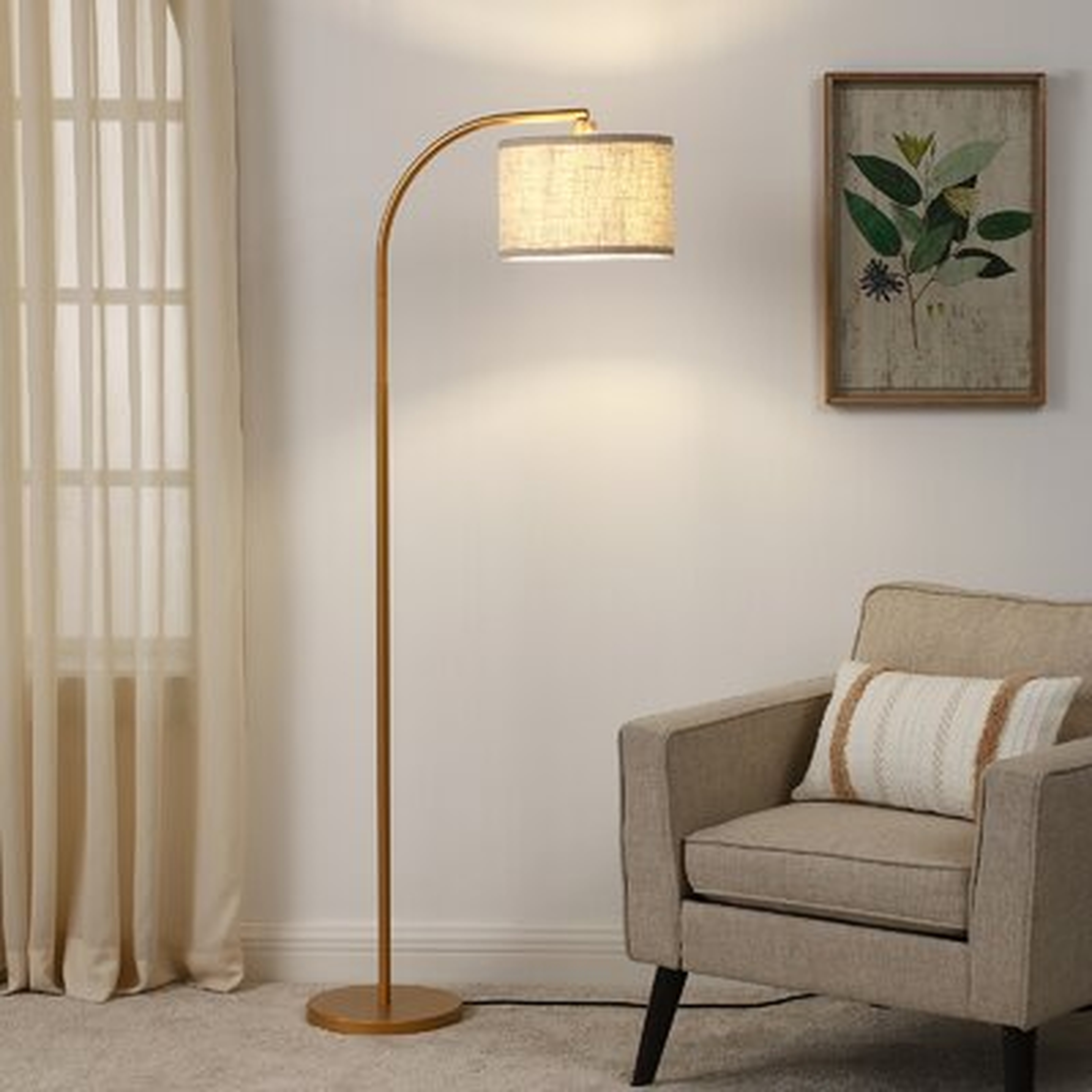 Kjeld 63.4'' Arched Floor Lamp - Wayfair