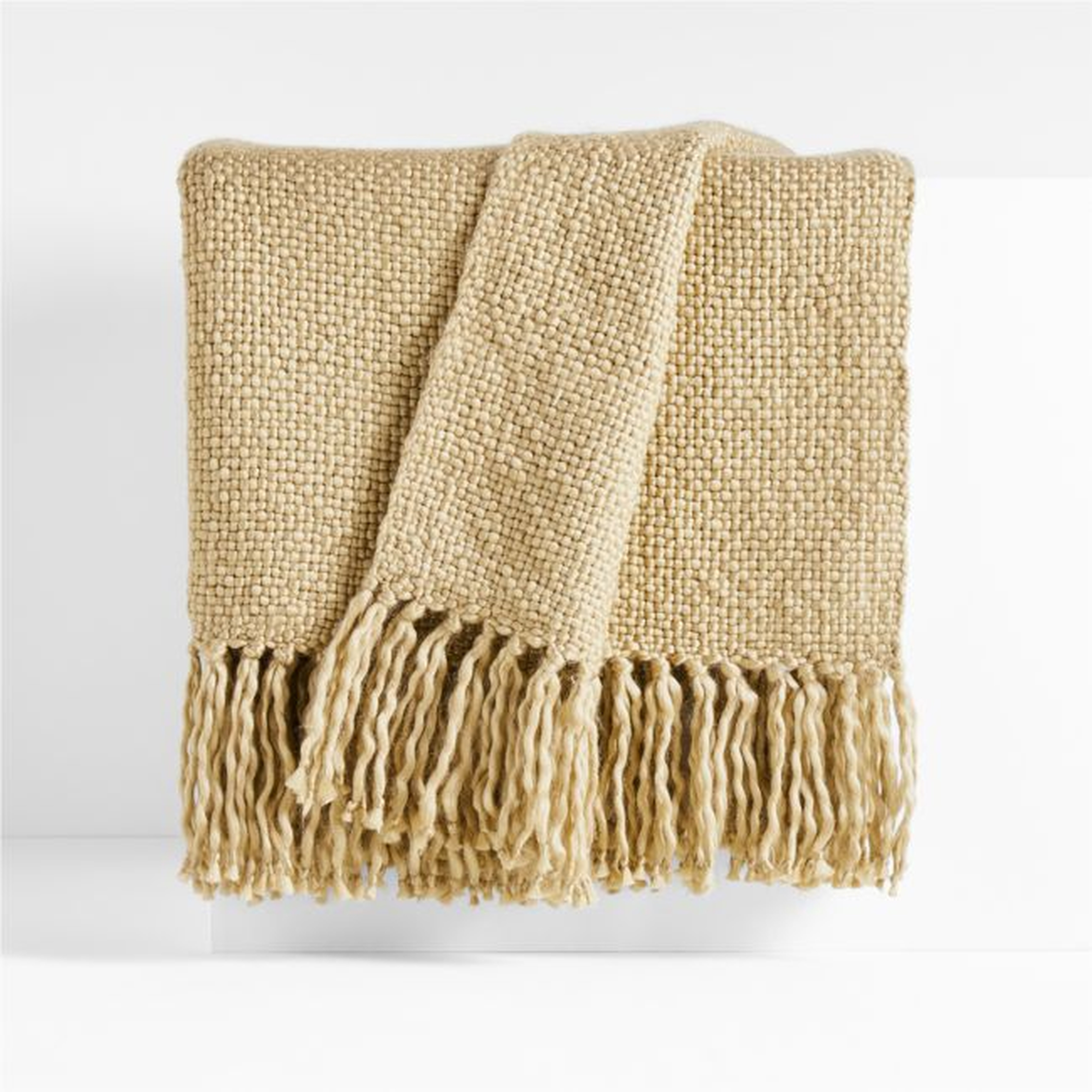 Styles 70"x55" Sand Throw Blanket - Crate and Barrel