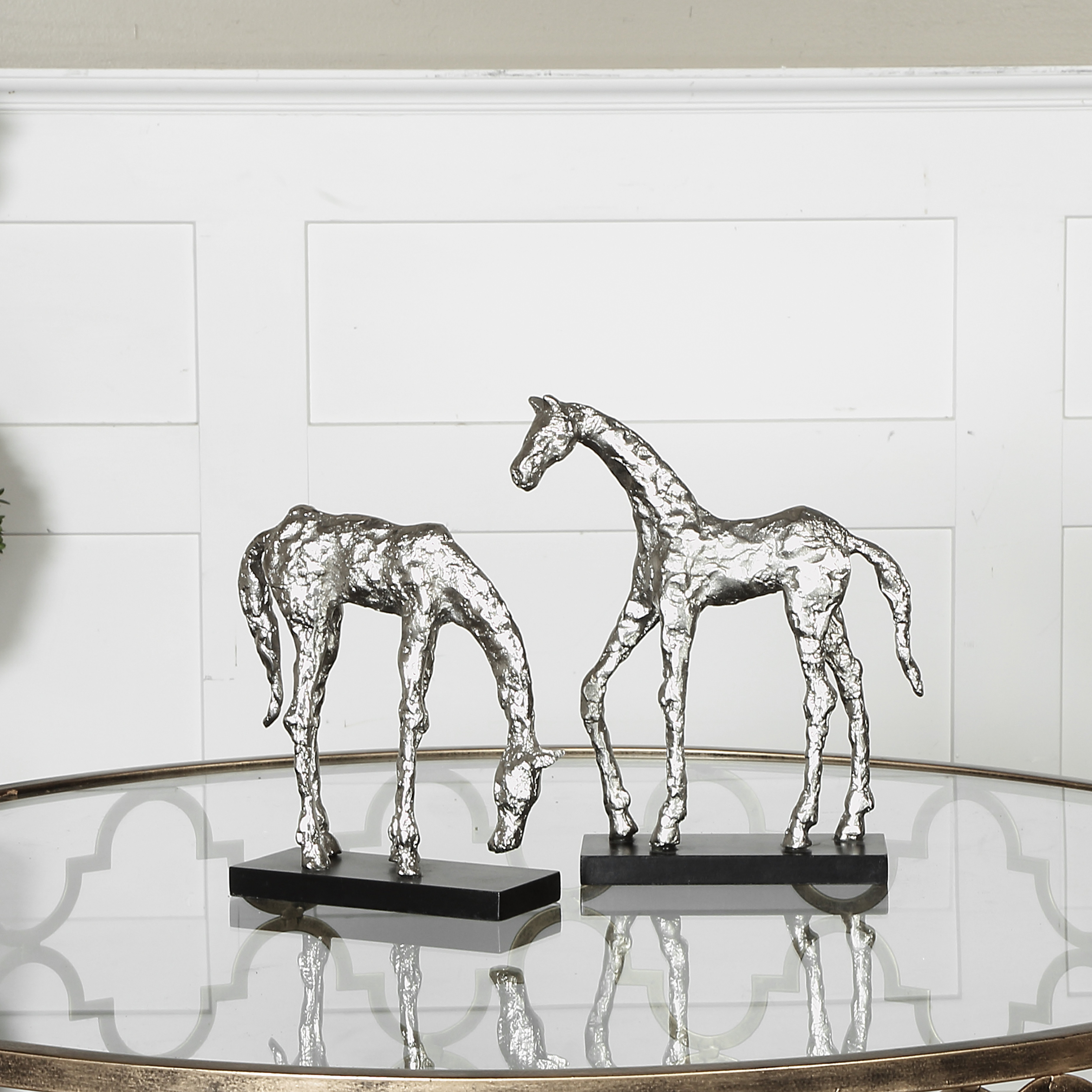 Let's Graze Horse Statues, S/2 - Hudsonhill Foundry
