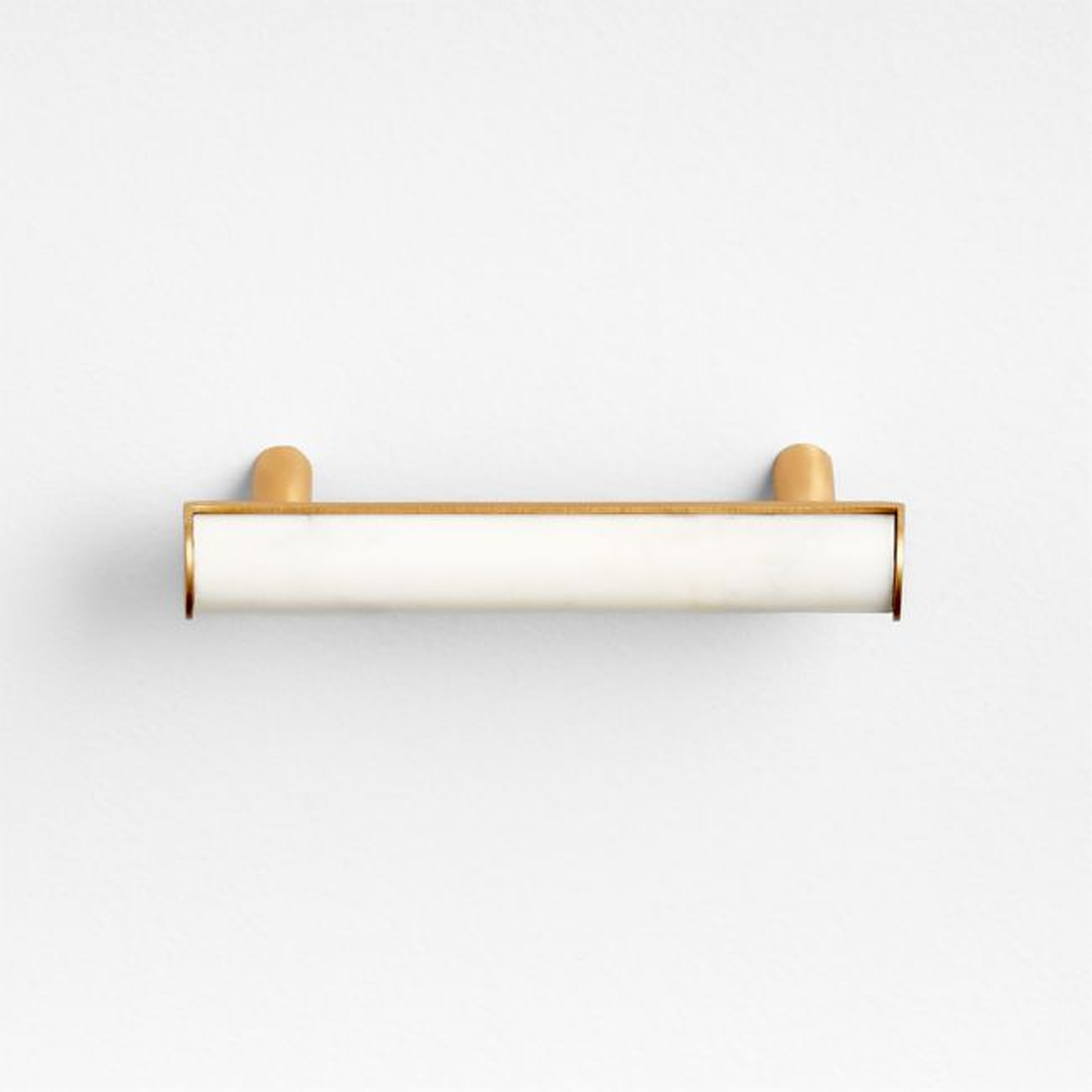 Mason Marble Hardware 3" Brass Bar Pull - Crate and Barrel
