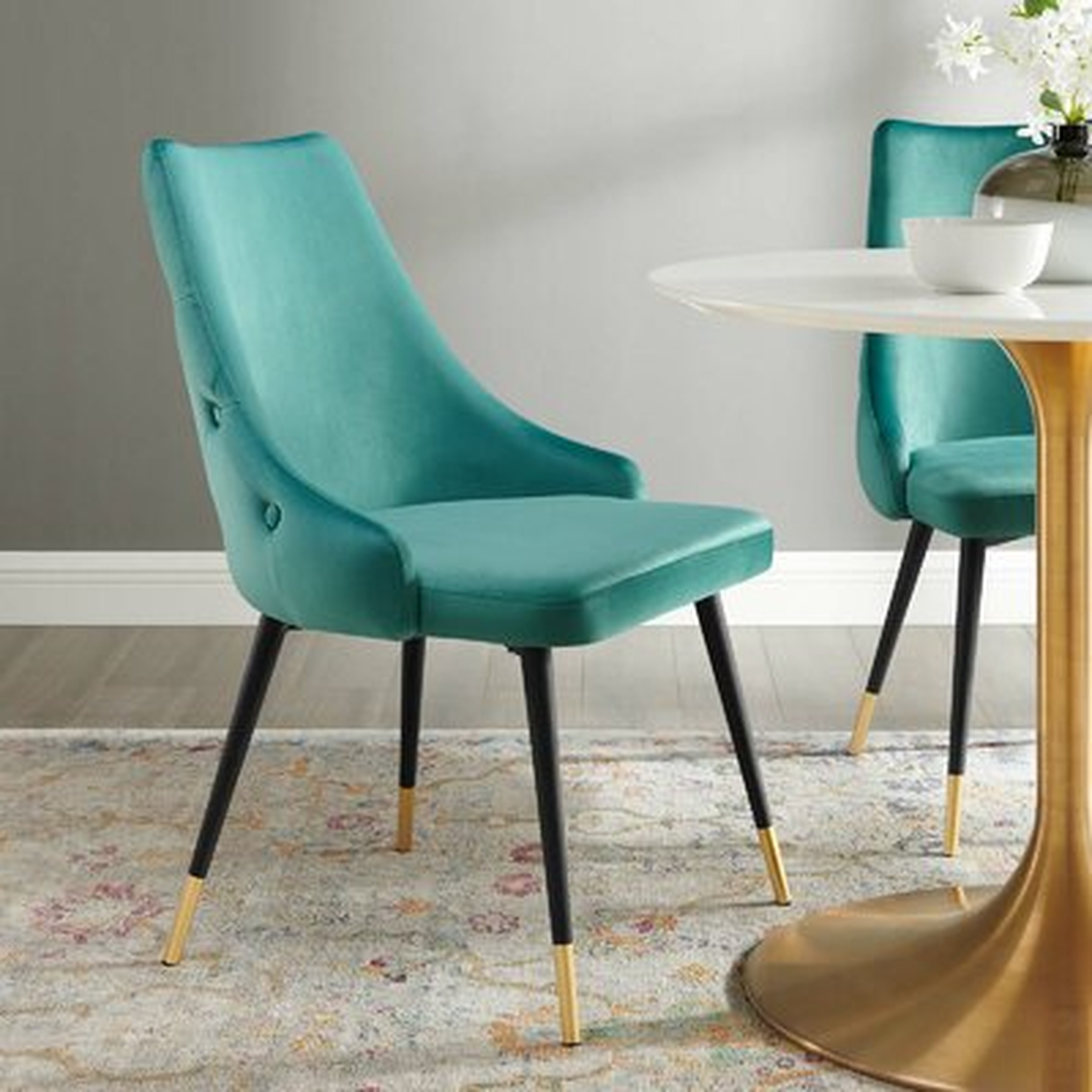 Girardi Velvet Upholstered Side Chair - Wayfair