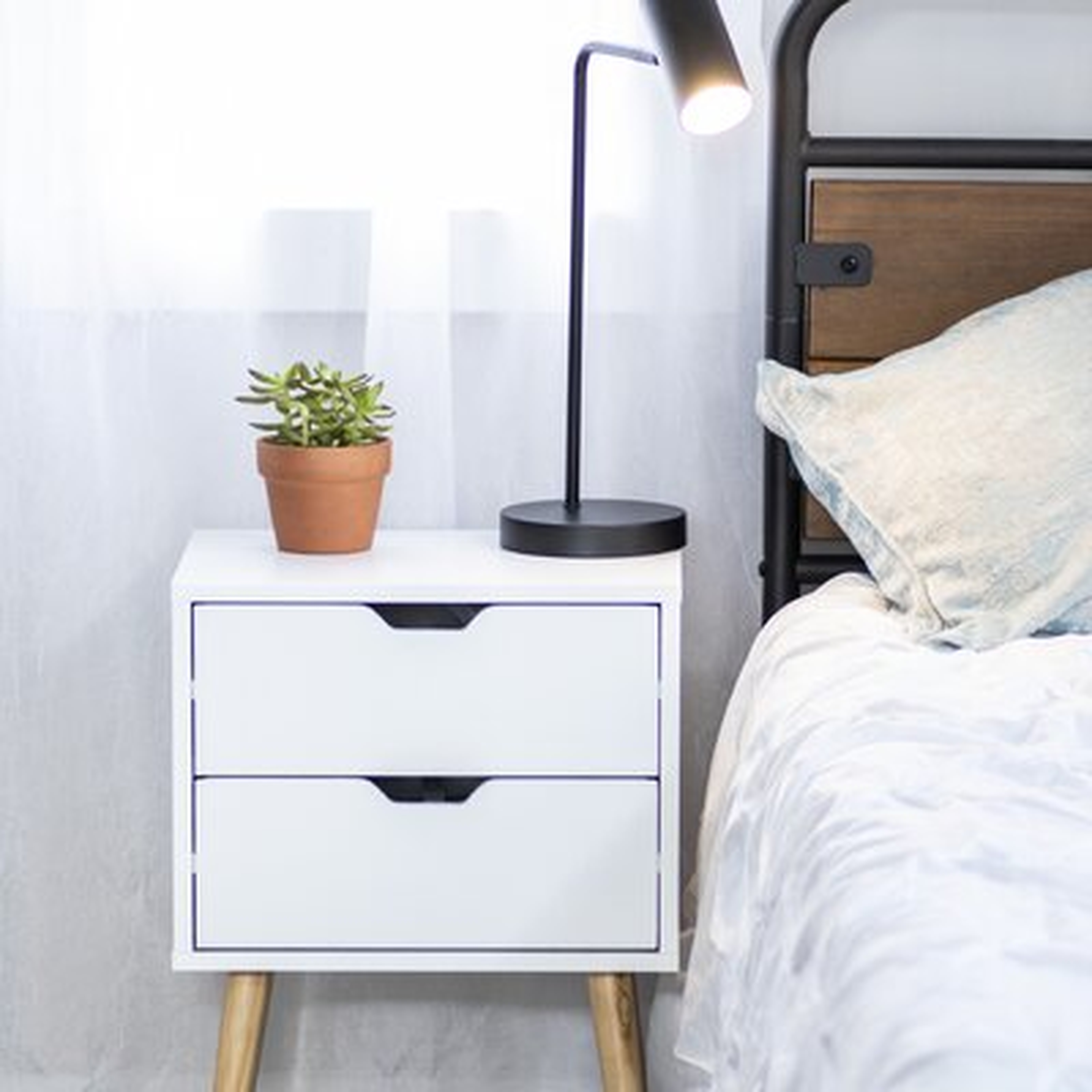 Longfellow 2 - Drawer Nightstand - Wayfair
