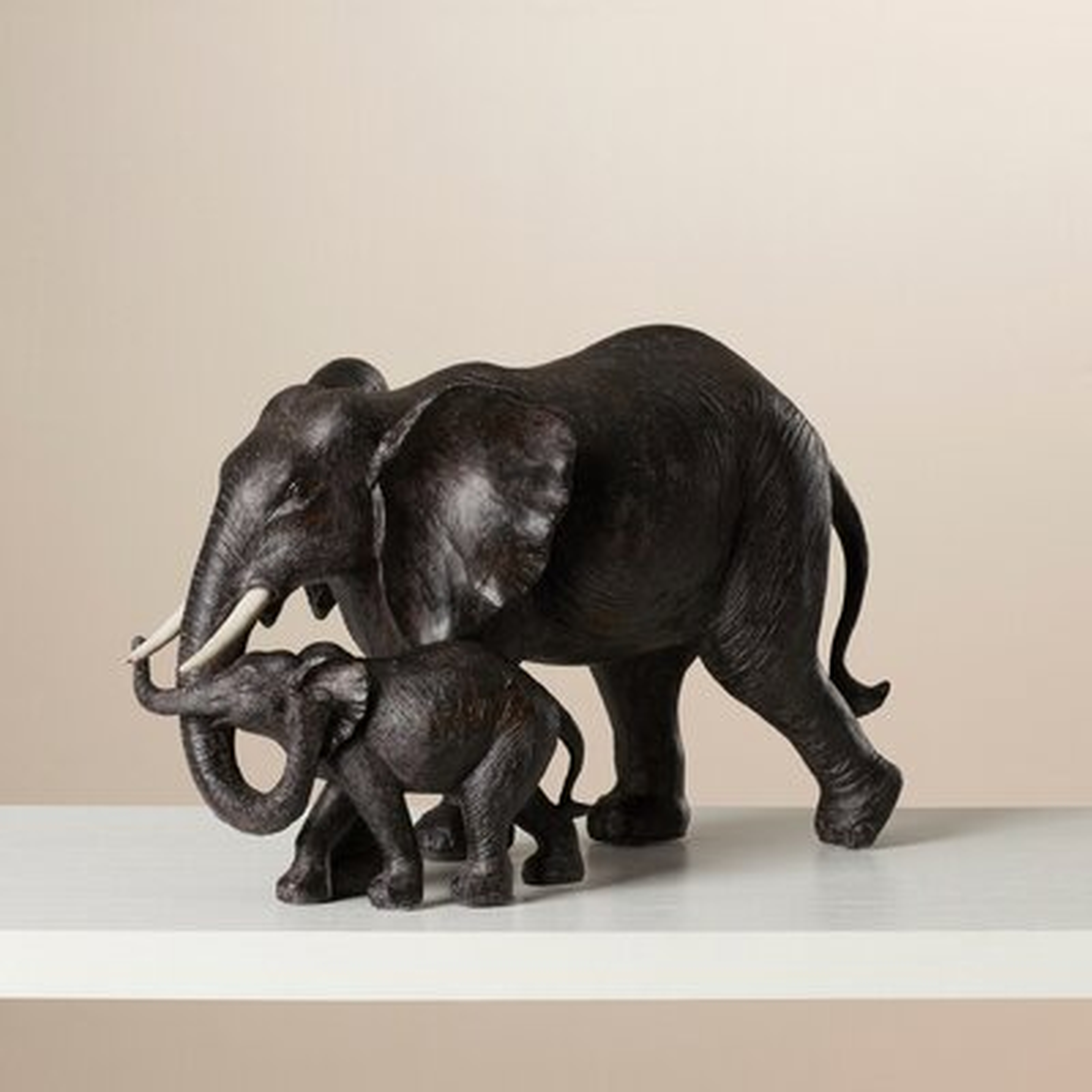 Mirrabooka Mother and Baby African Elephant Figurine - Wayfair