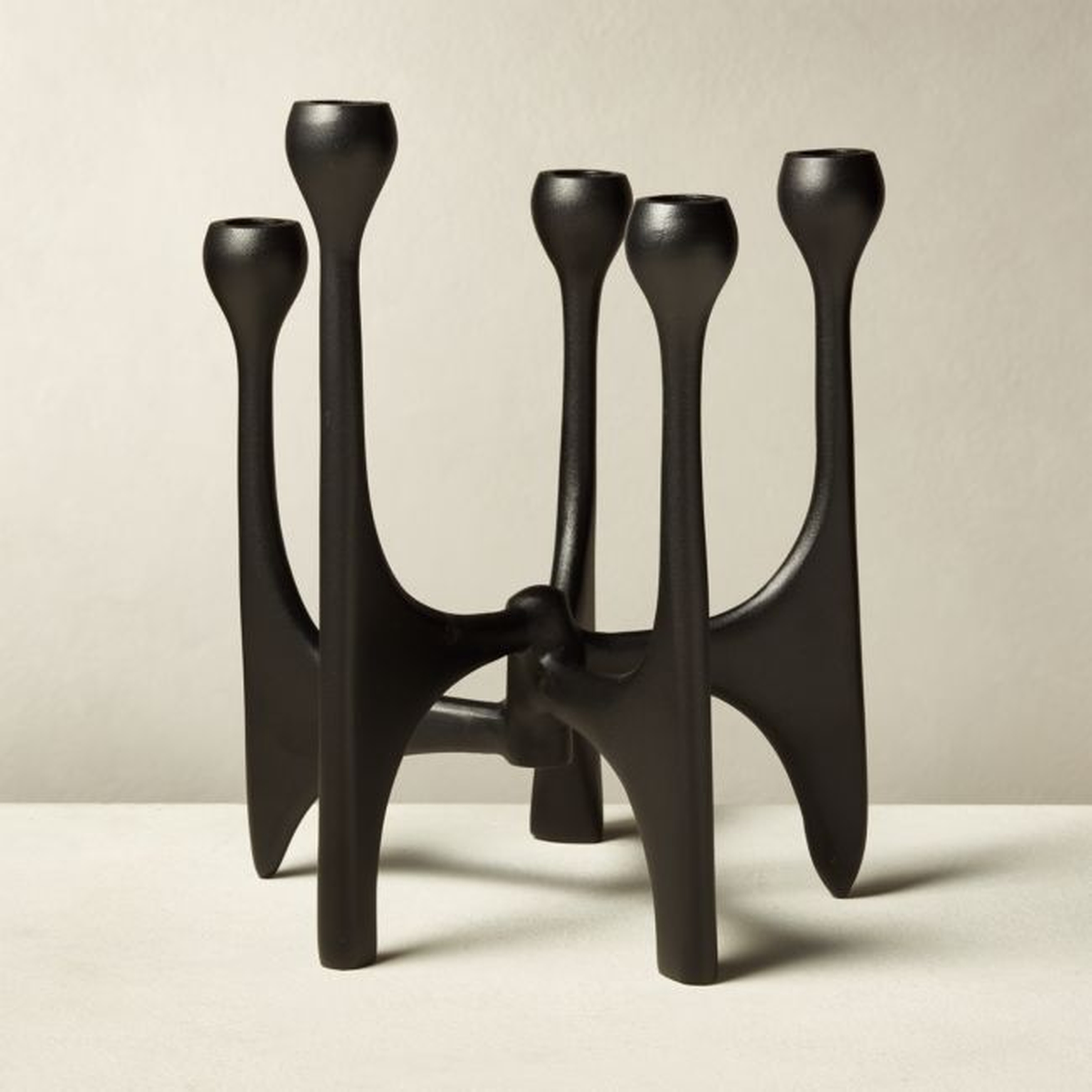 Cinq Black Multi Candelabra - CB2
