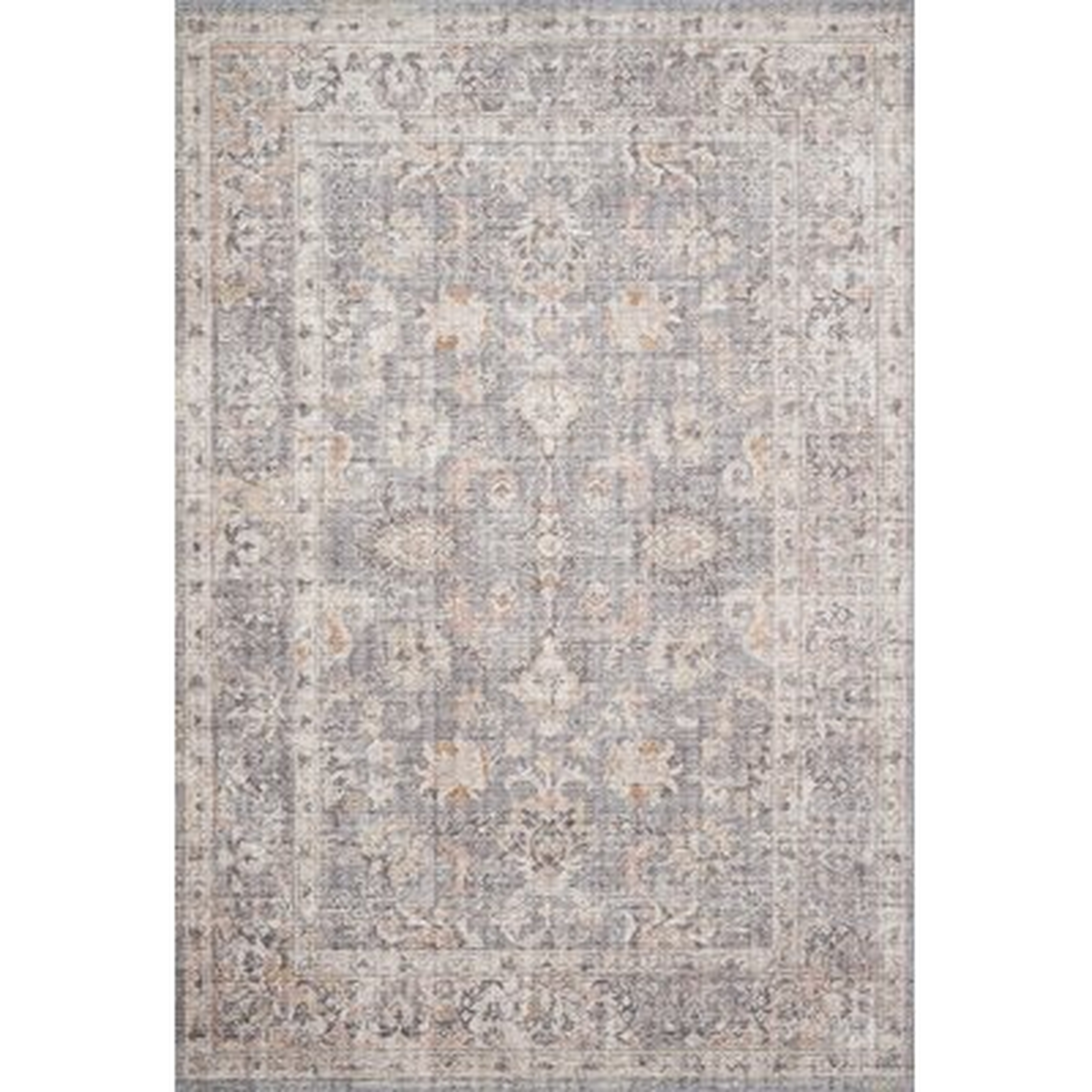 Gray/Apricot Area Rug - Wayfair