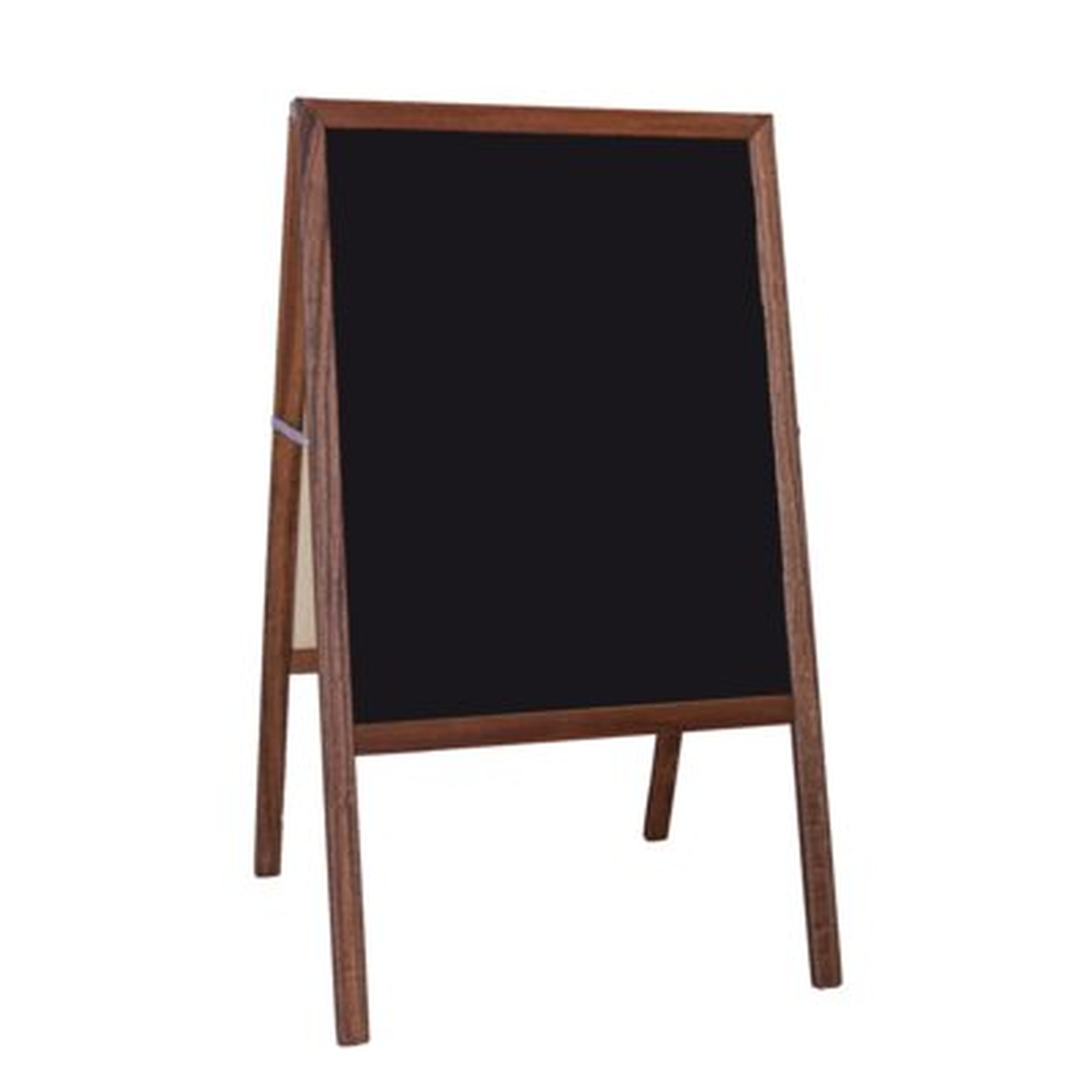 Stained Hardwood Marquee Double Sided Board Easel - Wayfair