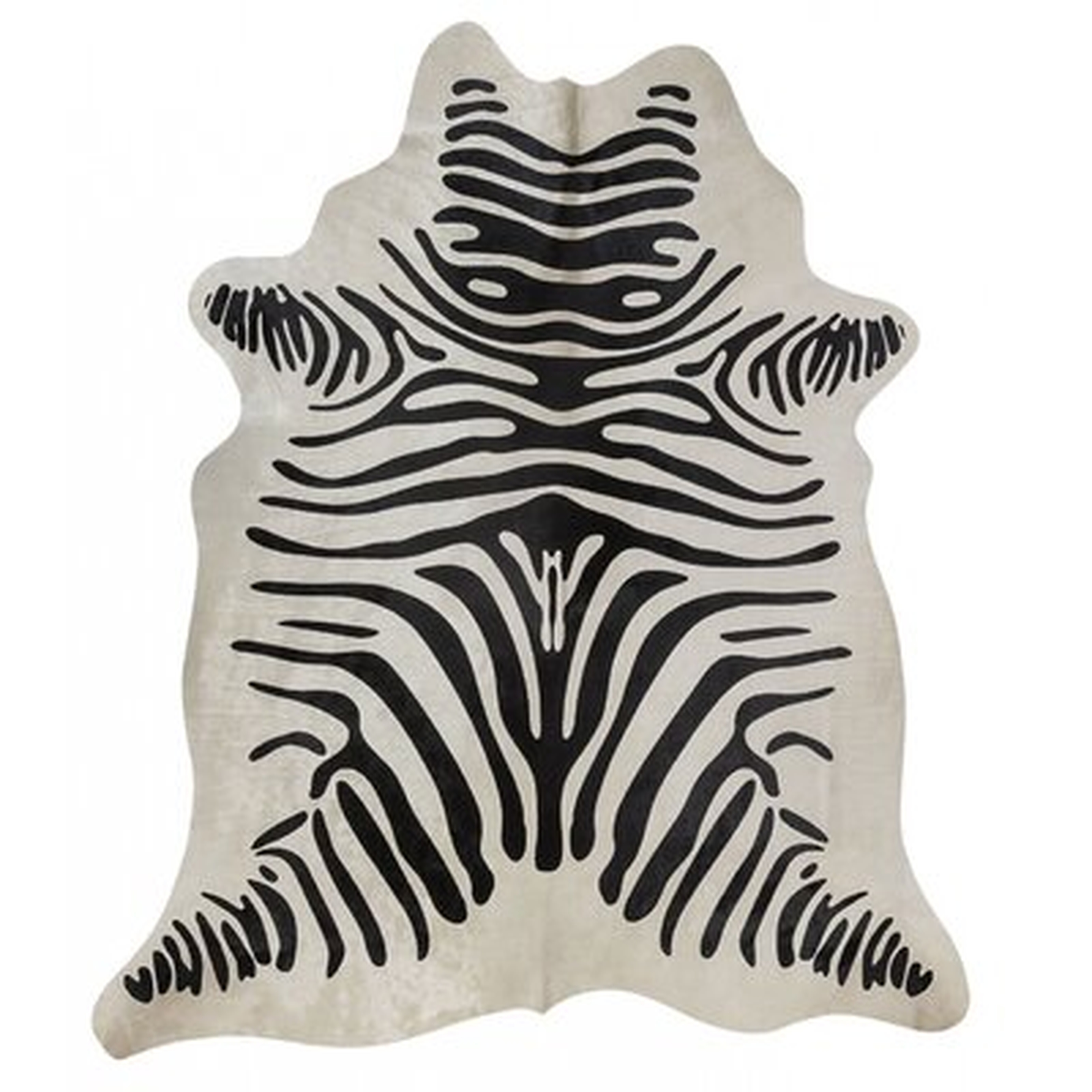 Layela Zebra Hand-Woven Black/White Area Rug - Wayfair