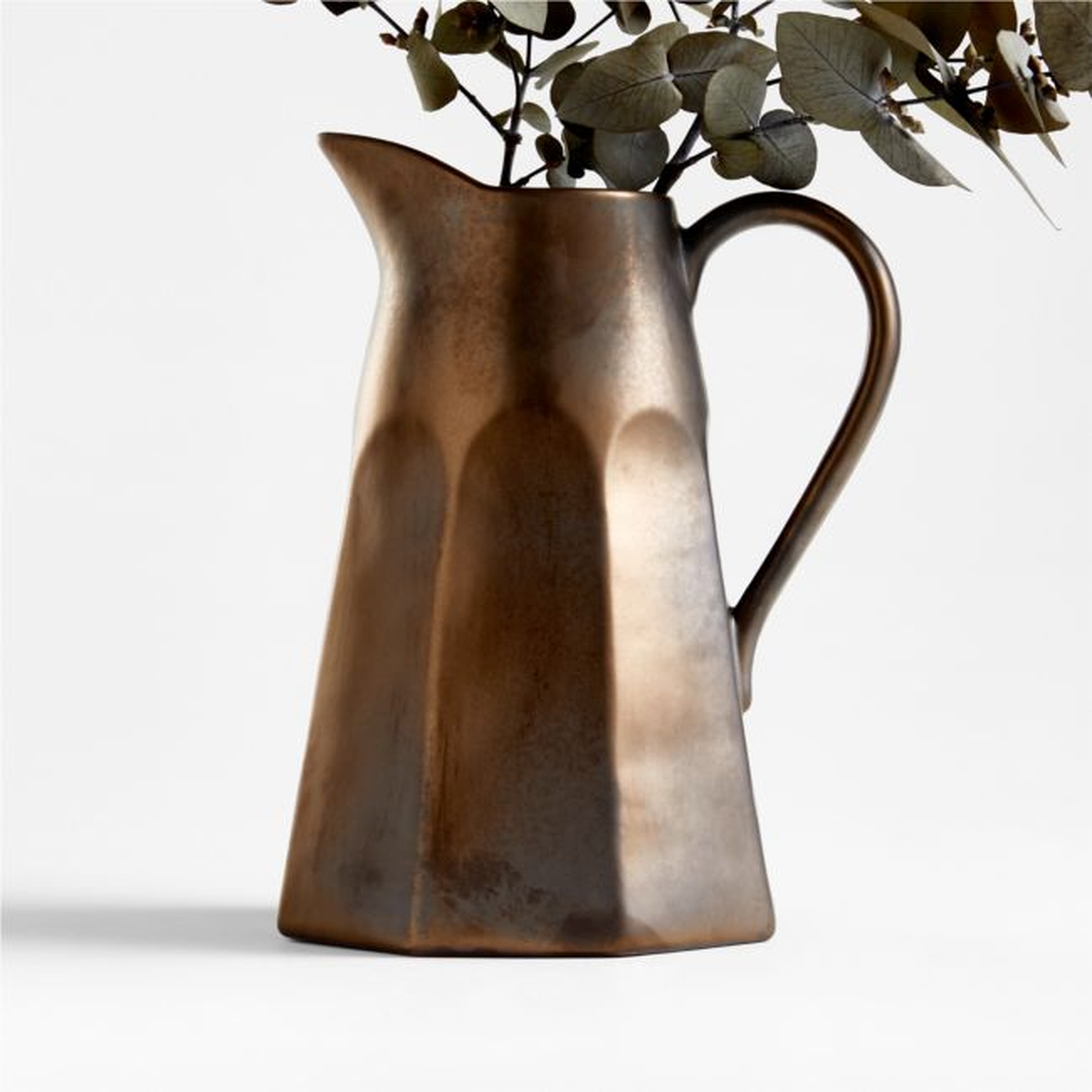 Stevey Metallic Pitcher by Leanne Ford - Crate and Barrel
