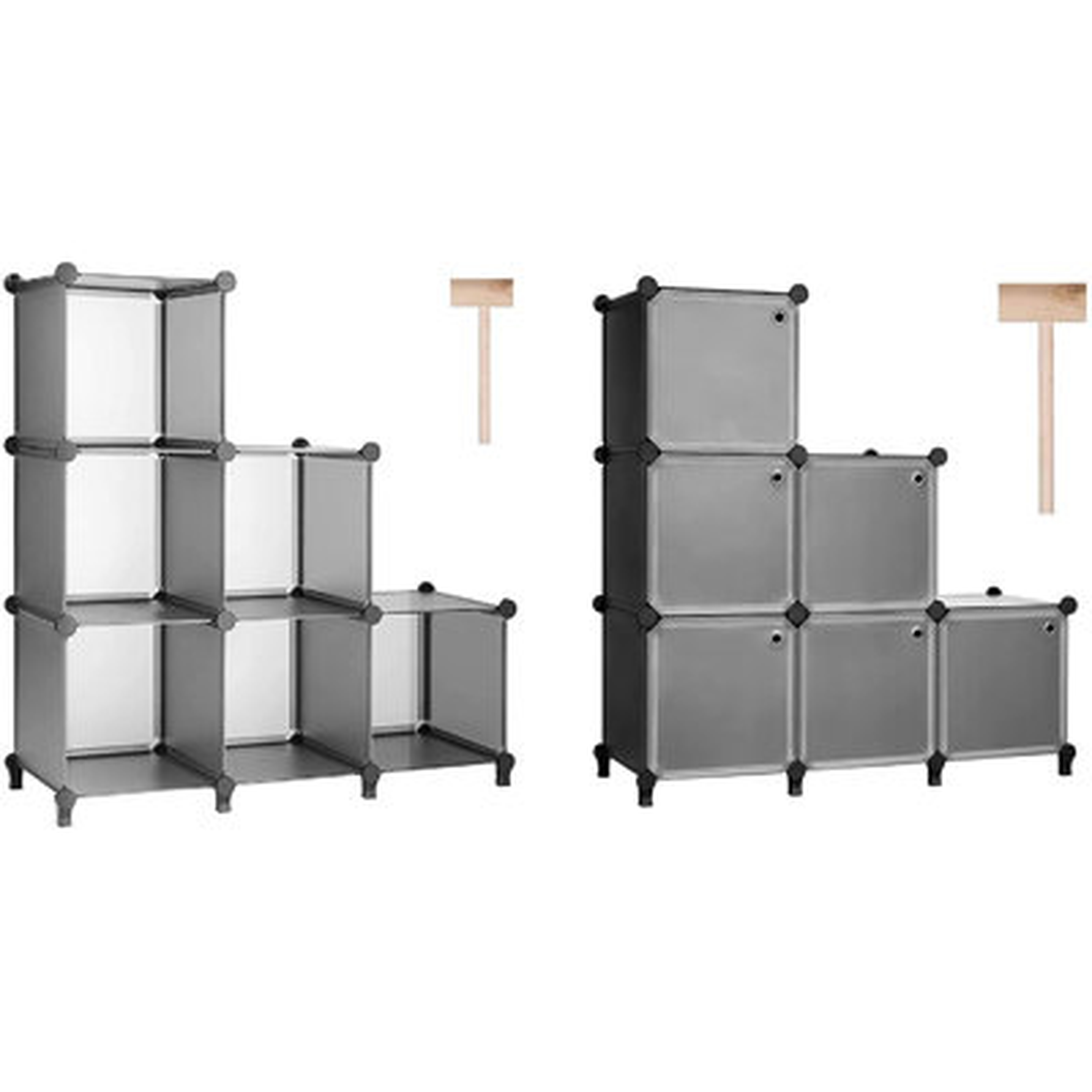Cube Storage Organizer 6-Cube Closet Storage And   Cube Storage Organizer With Doors - Wayfair