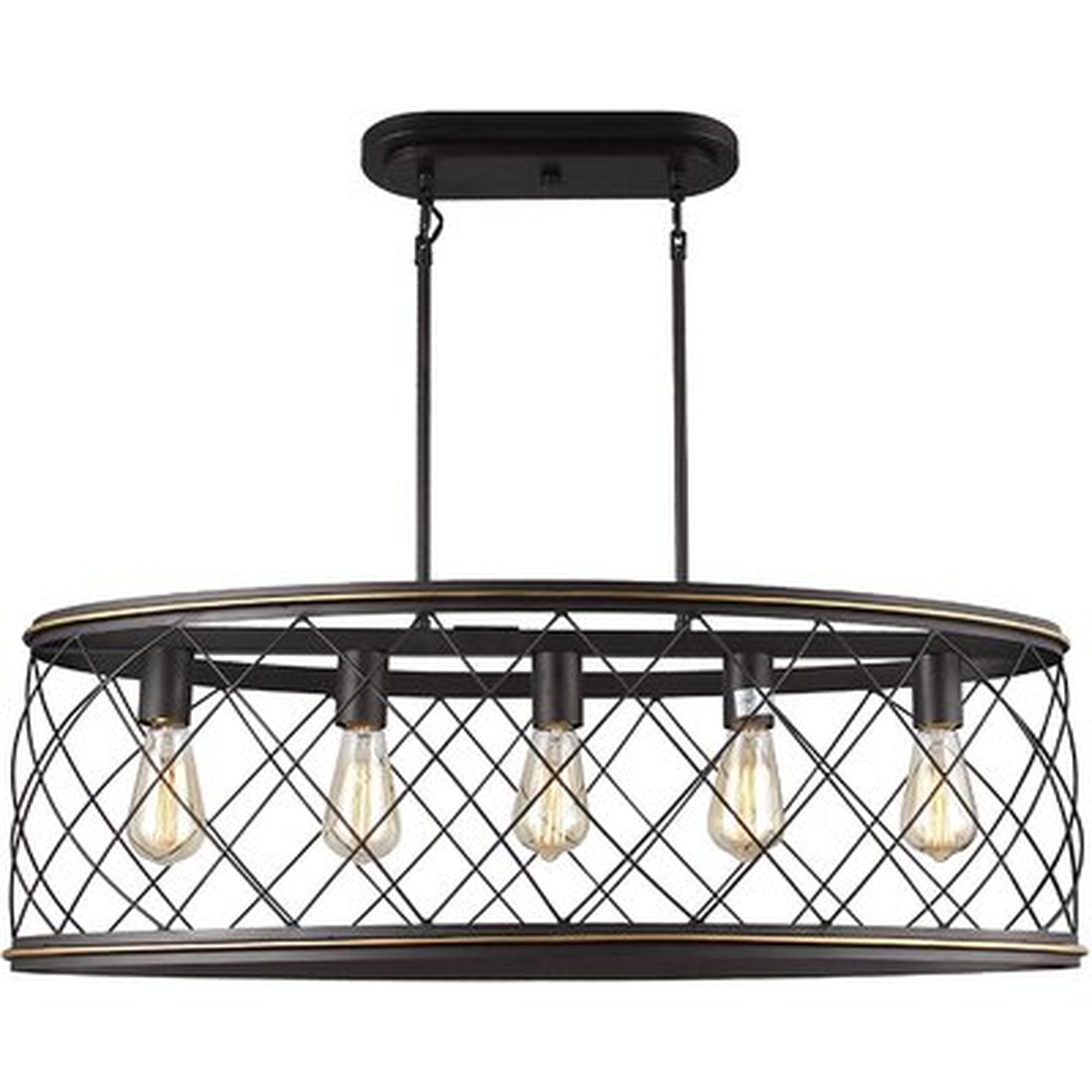Daughtery 5 - Light Kitchen Island Geometric Chandelier - Wayfair