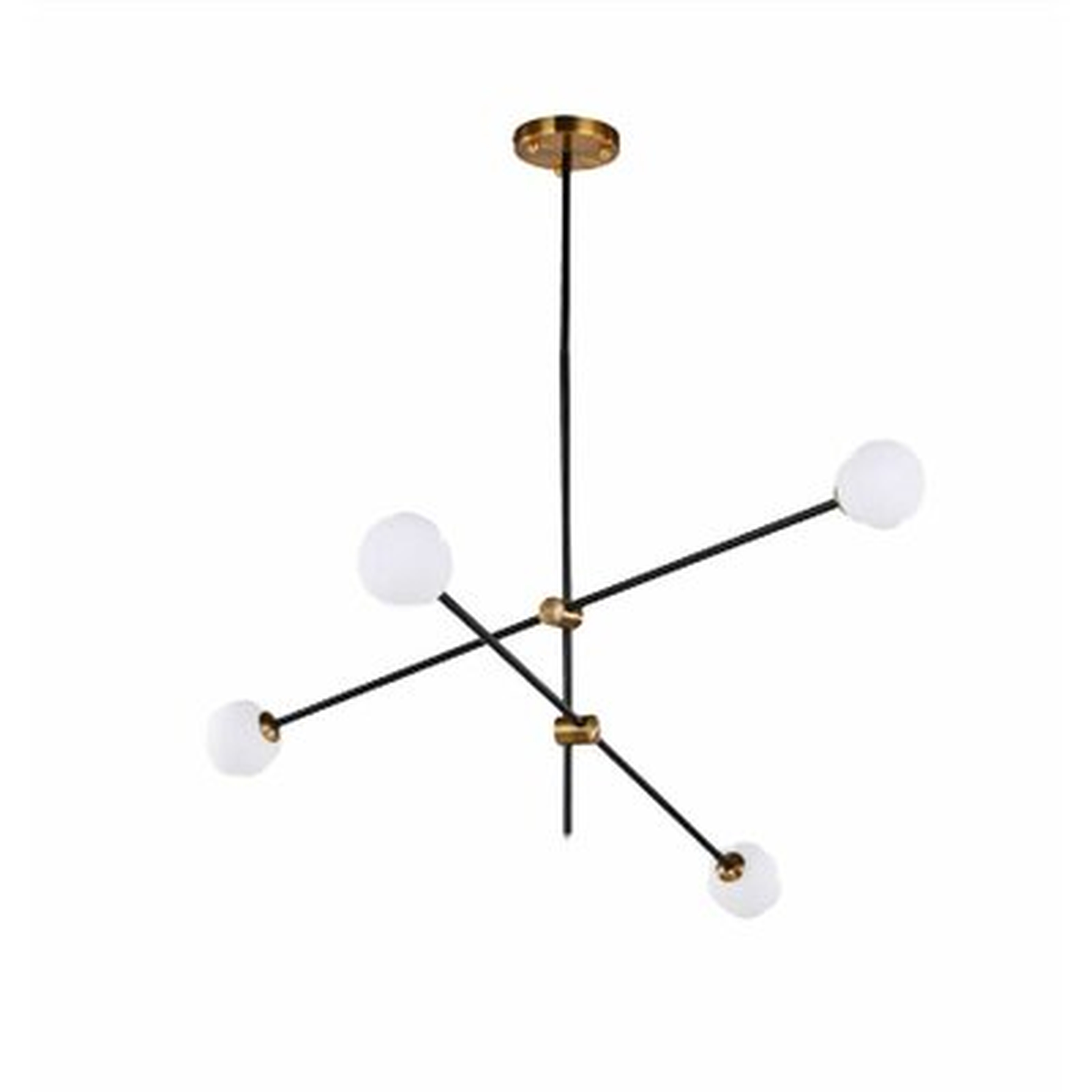 Ribeiro 4 - Light Sputnik Modern Linear Chandelier - Wayfair