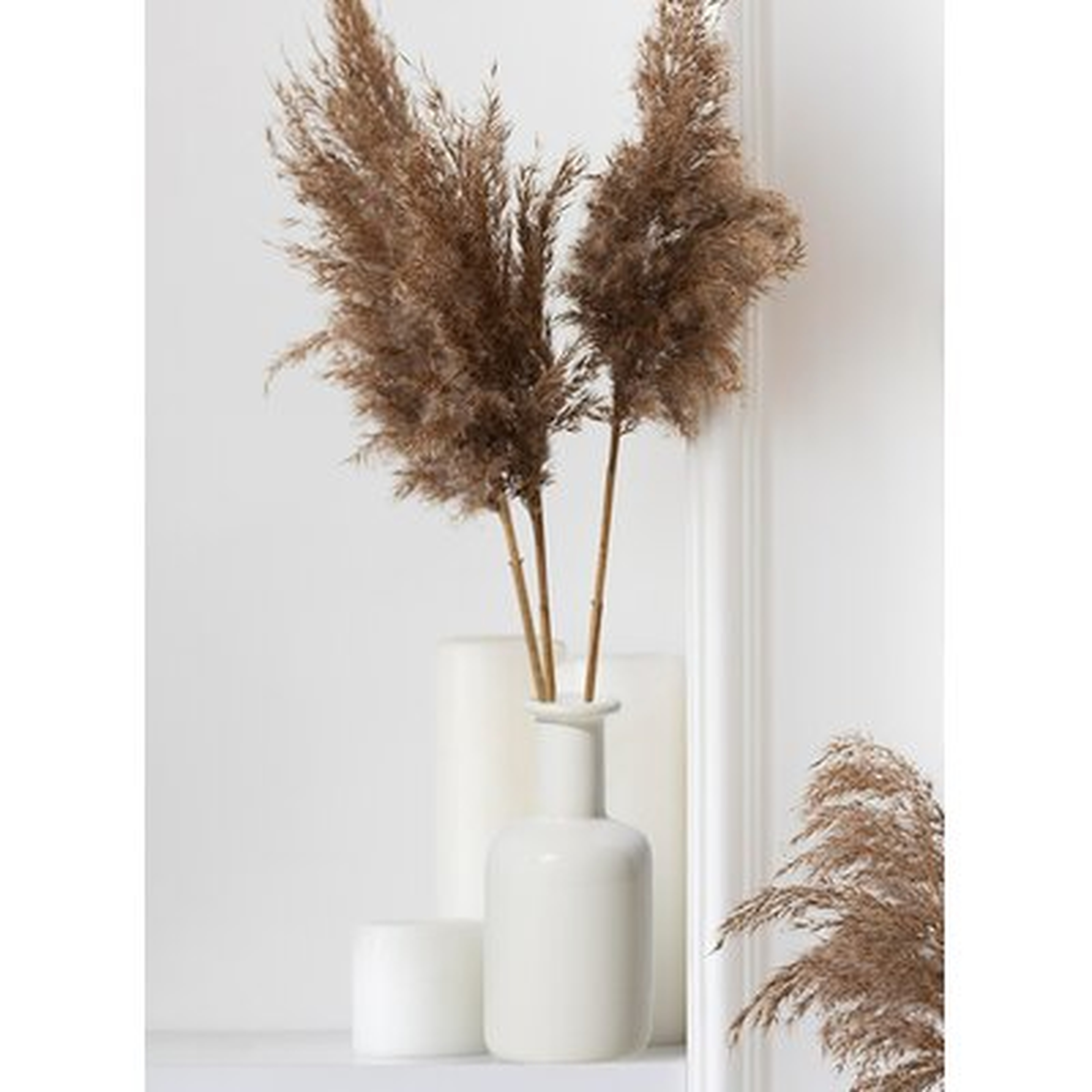 Red Barrel Studio® Set Of 2 White Ceramic Bottle Bud Vase, Vintage Decor, Small Medicine Bottles For Window Sill, Living Room, Kitchen, Wedding Centerpiece, 2.5" Diameter & 5.5" Tall - Wayfair