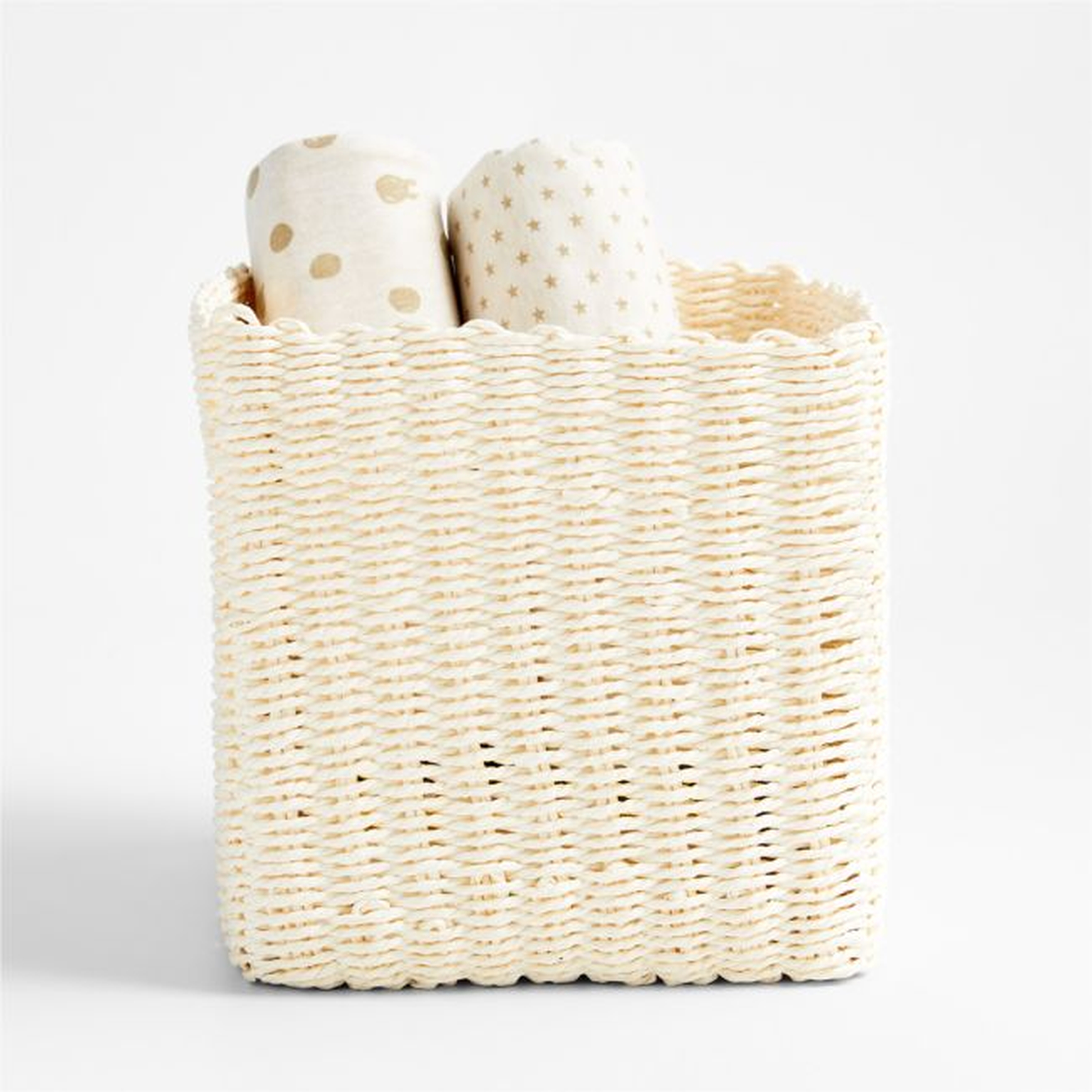 Croft Cream Handwoven Storage Bin - Crate & Kids