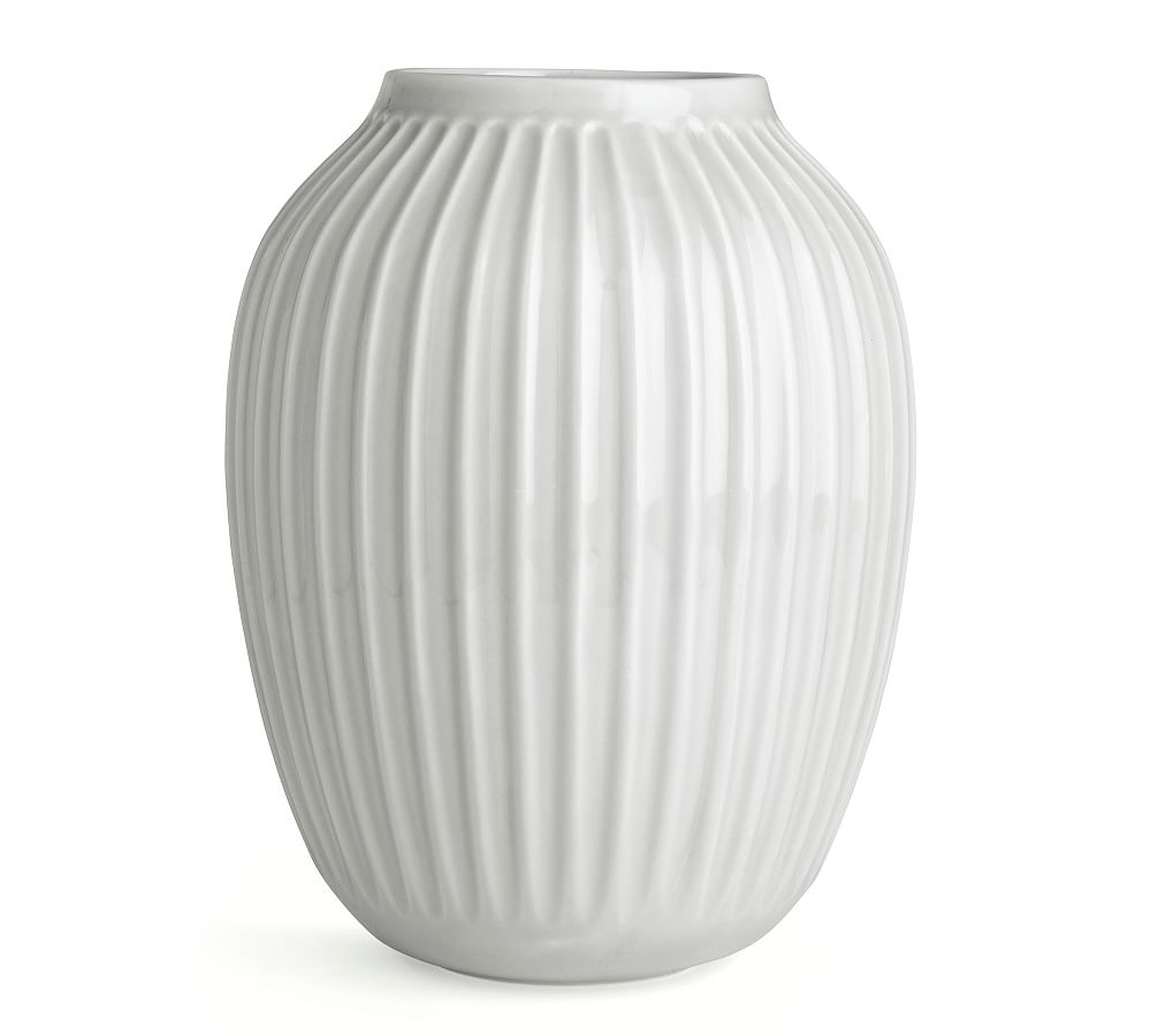 Kahler Hammershoi Vase, White Porcelain, Medium - Pottery Barn