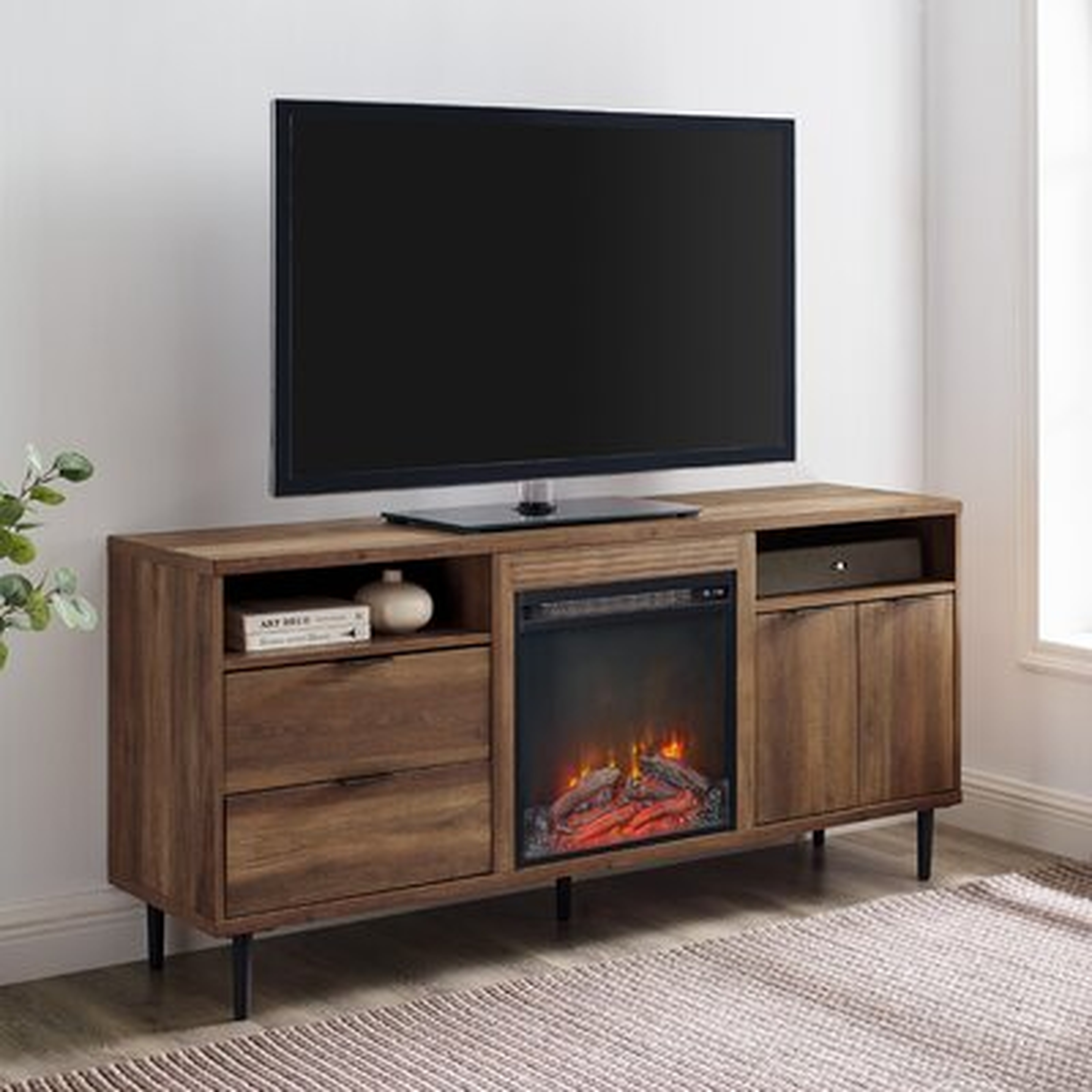 Eglinton TV Stand for TVs up to 65" with Electric Fireplace Included - Wayfair