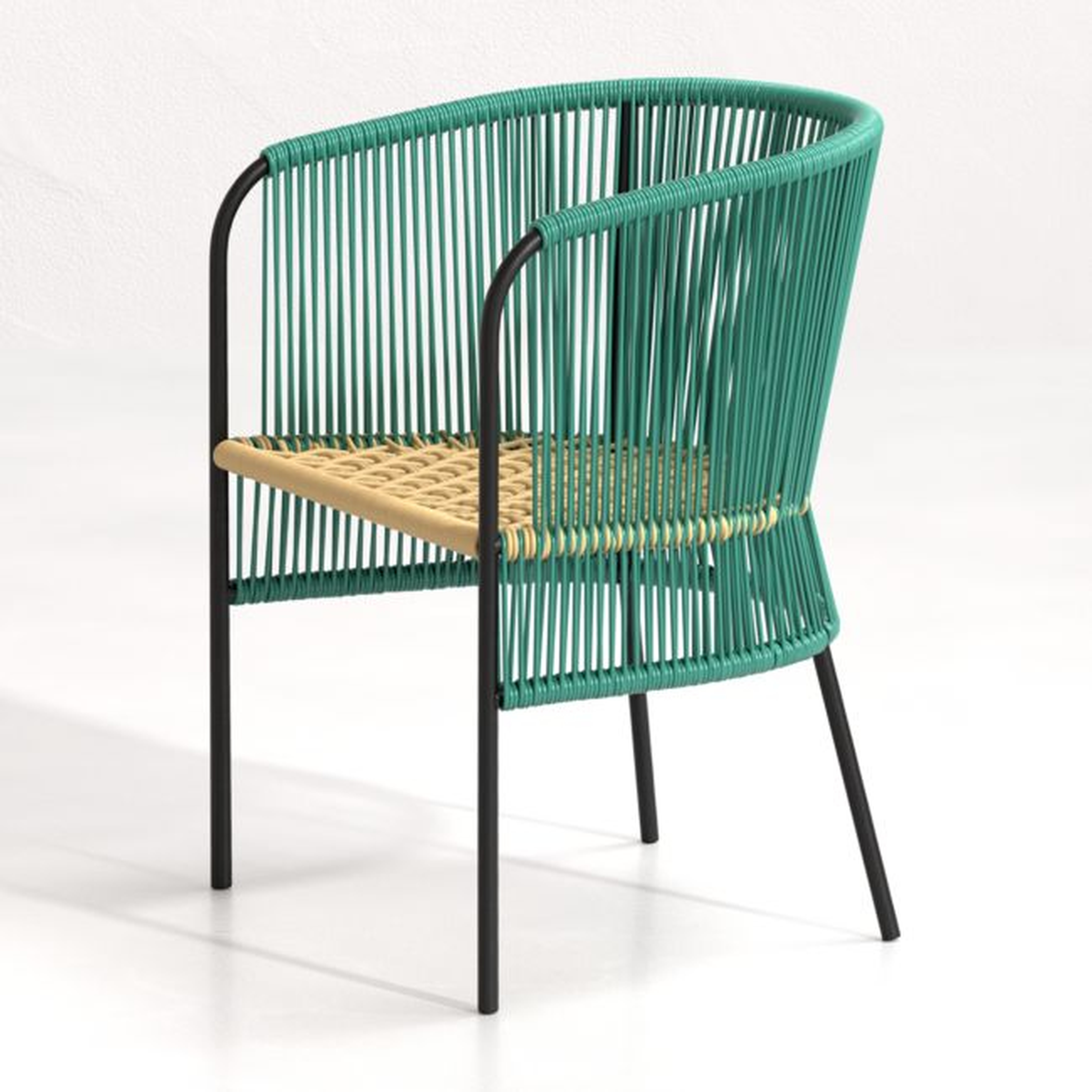 Verro Green Outdoor Dining Chair - Crate and Barrel
