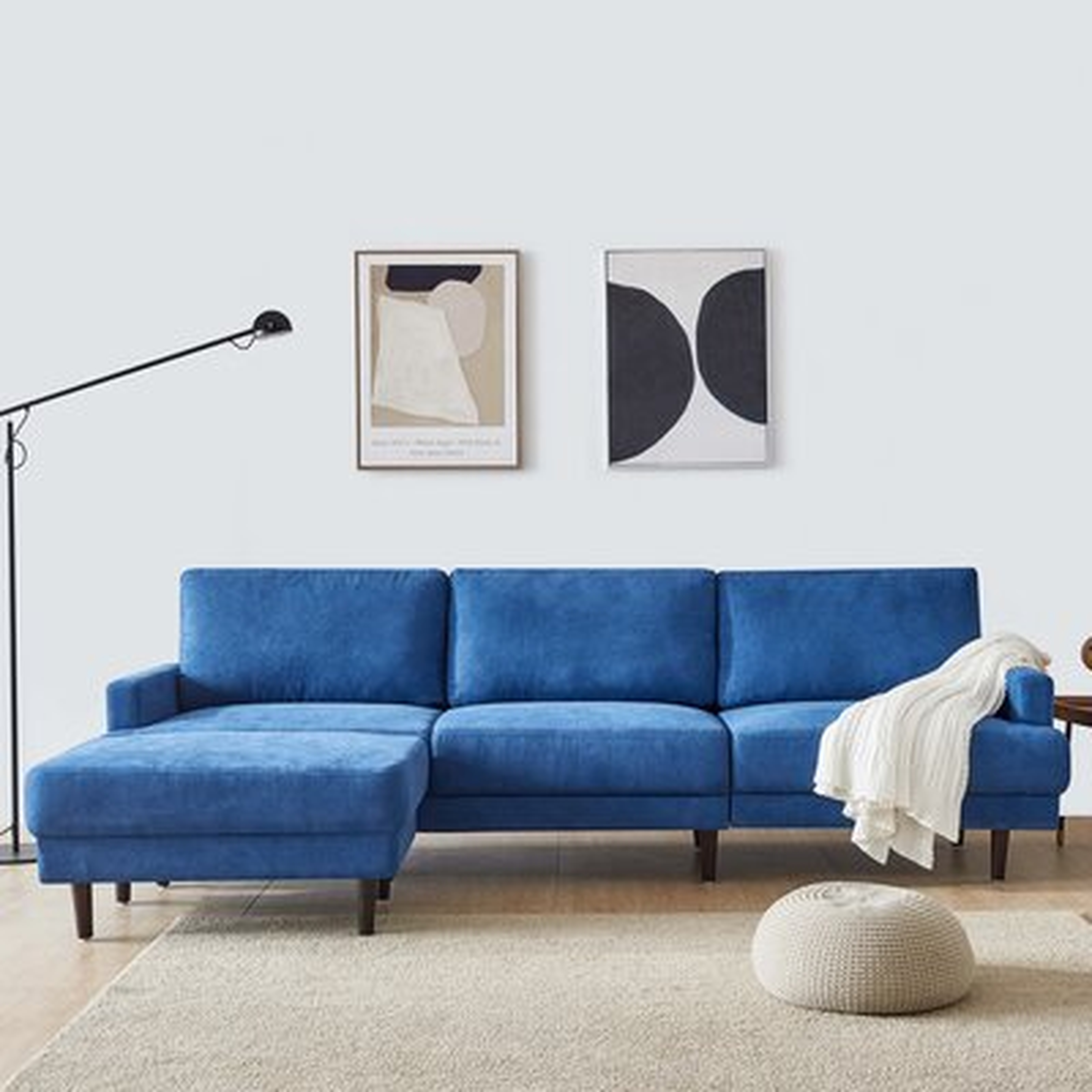 Clarisse 104'' Reversible Corner Sectional with Ottoman - Wayfair