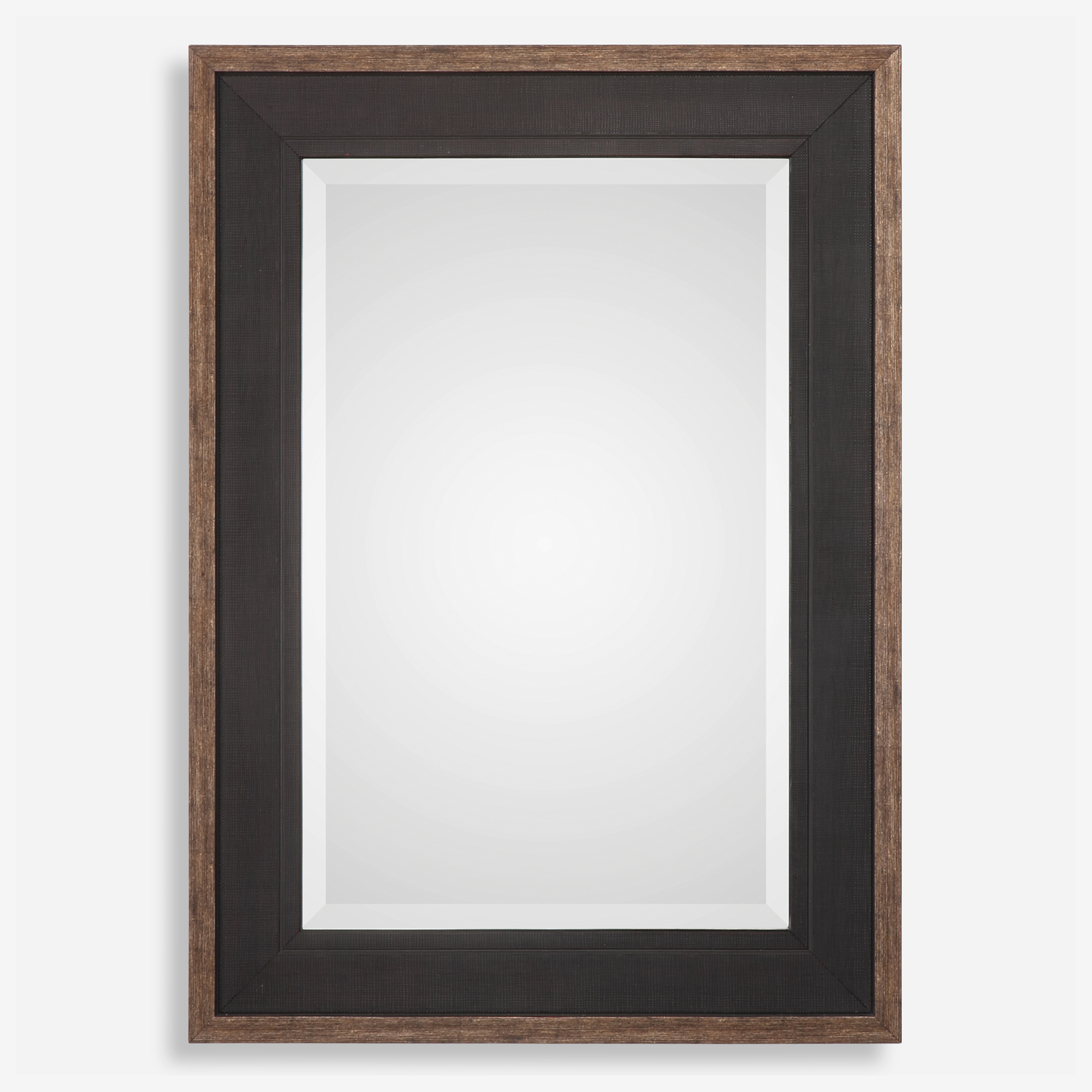 Staveley Rustic Black Mirror - Uttermost