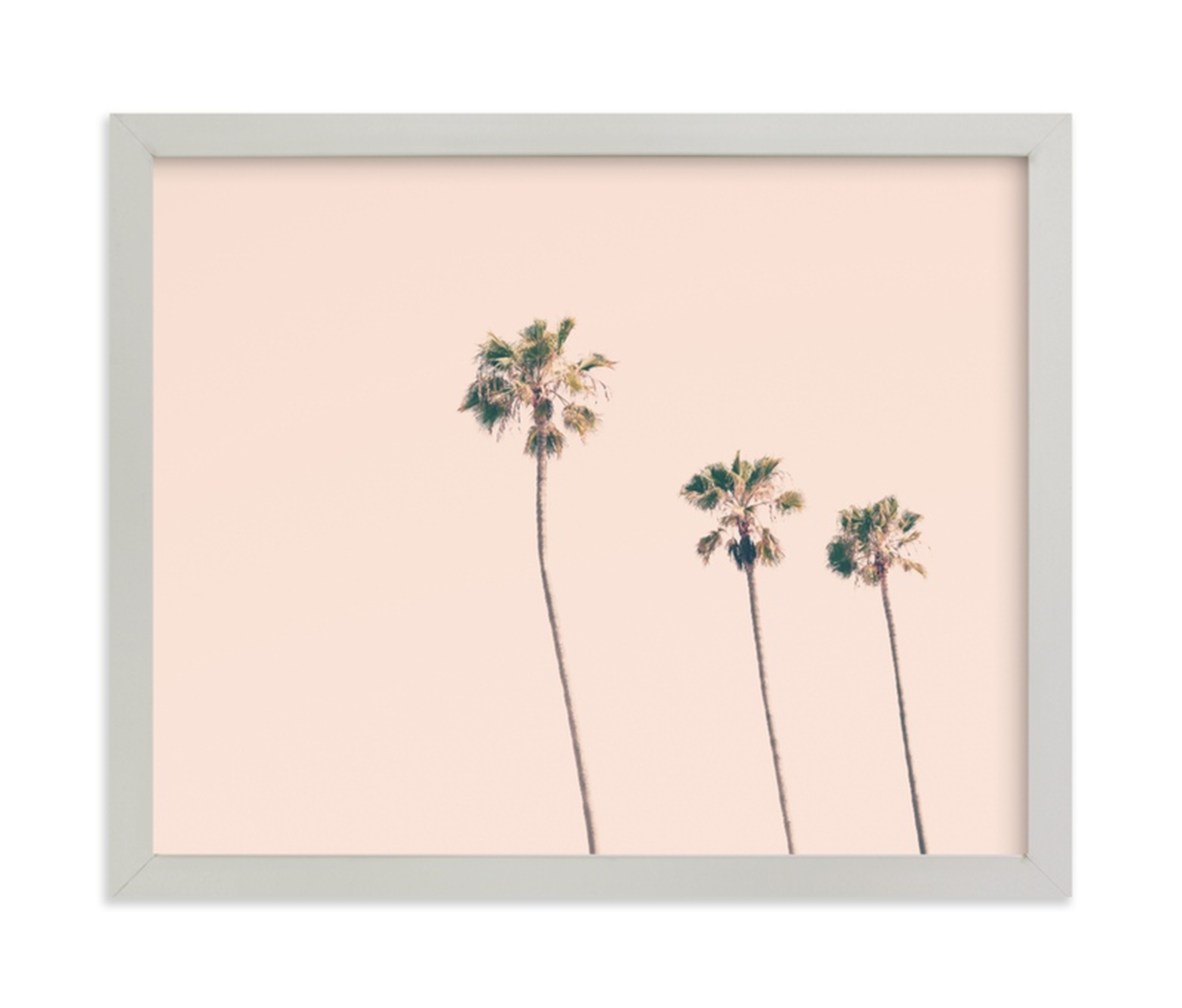 Pink Sky & Palms Art Print - Minted